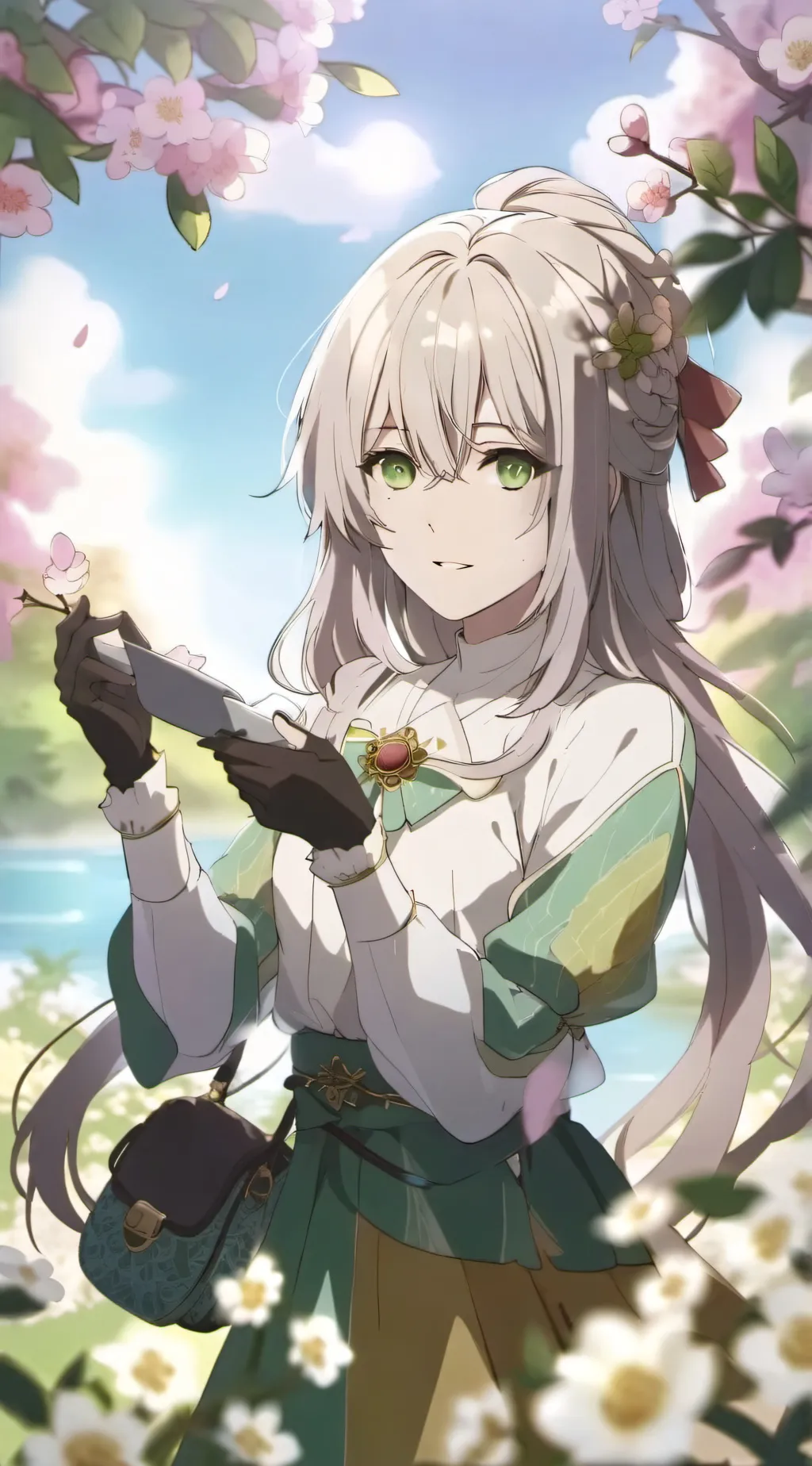 ai character: Katlin  background