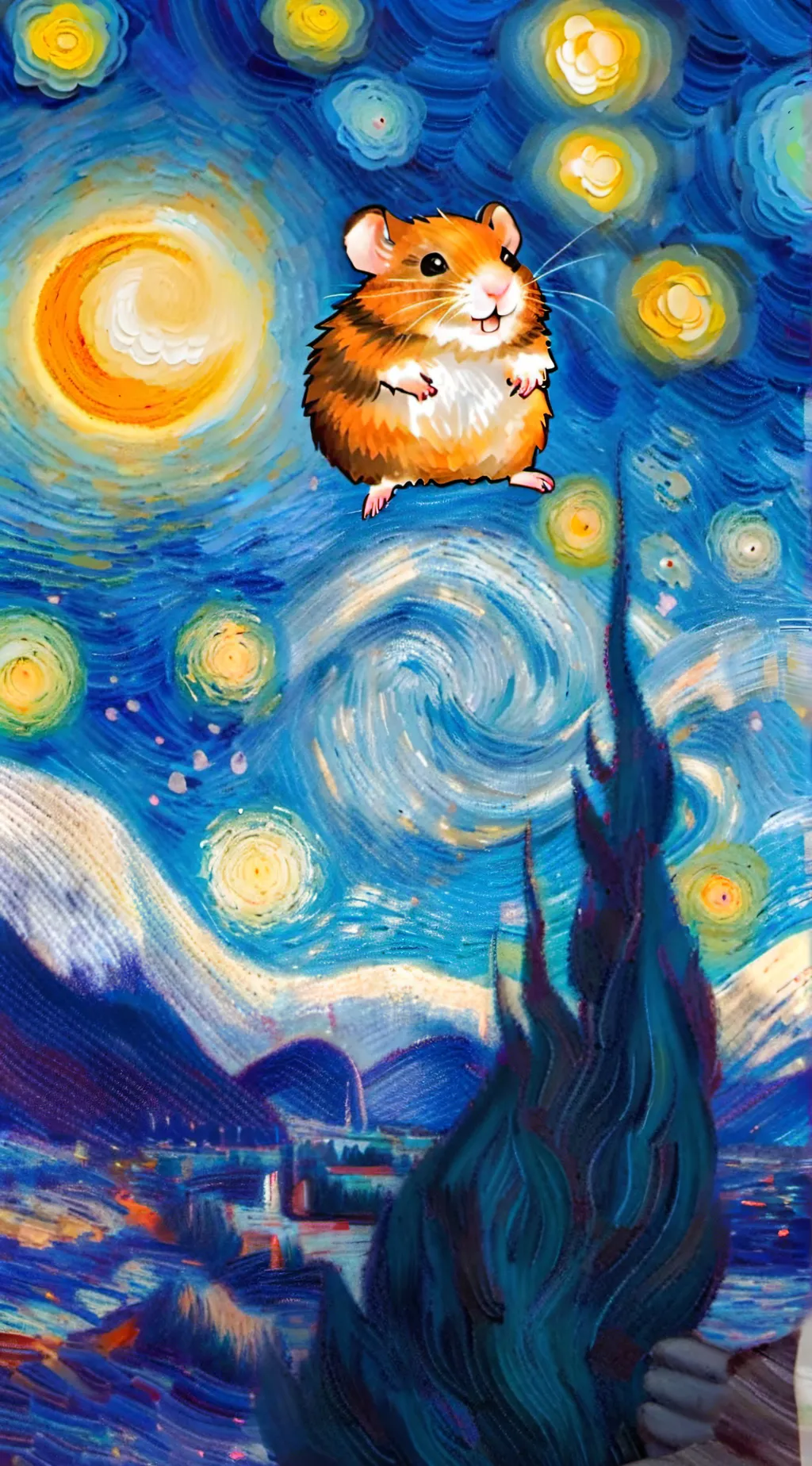 ai character: Harry the hamster  background