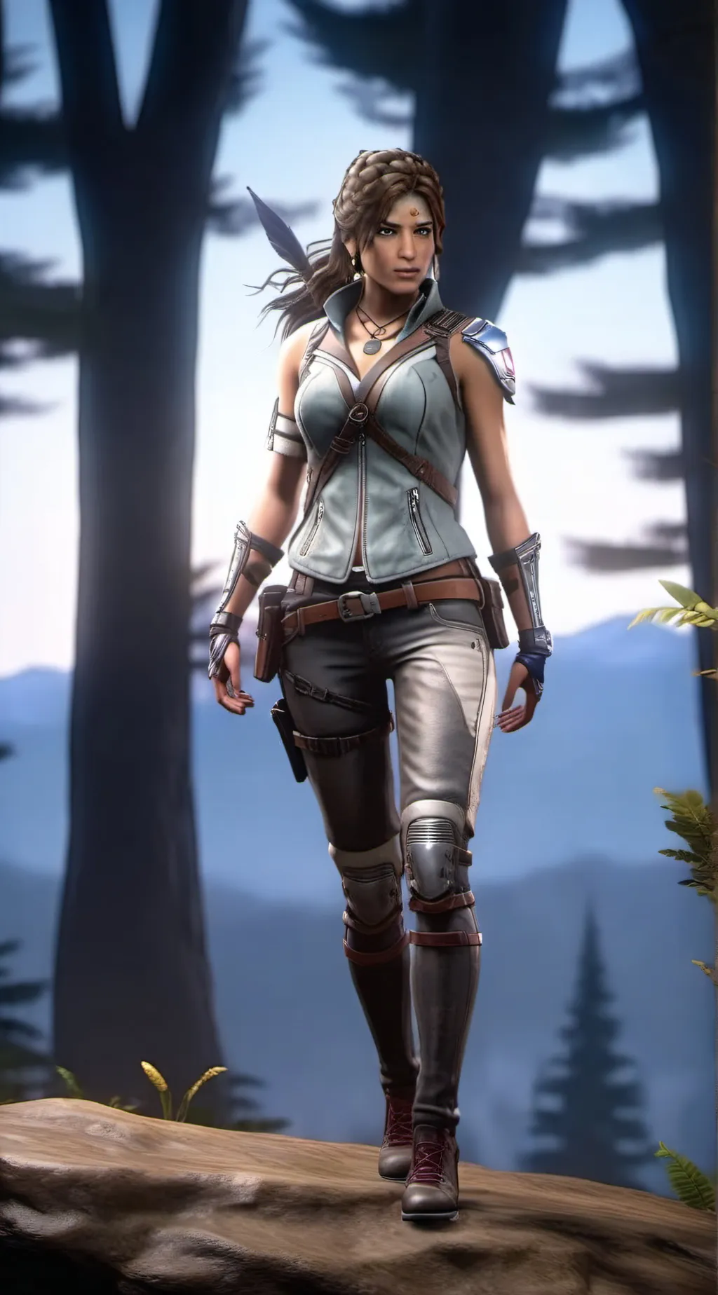 ai character:  lara croft background