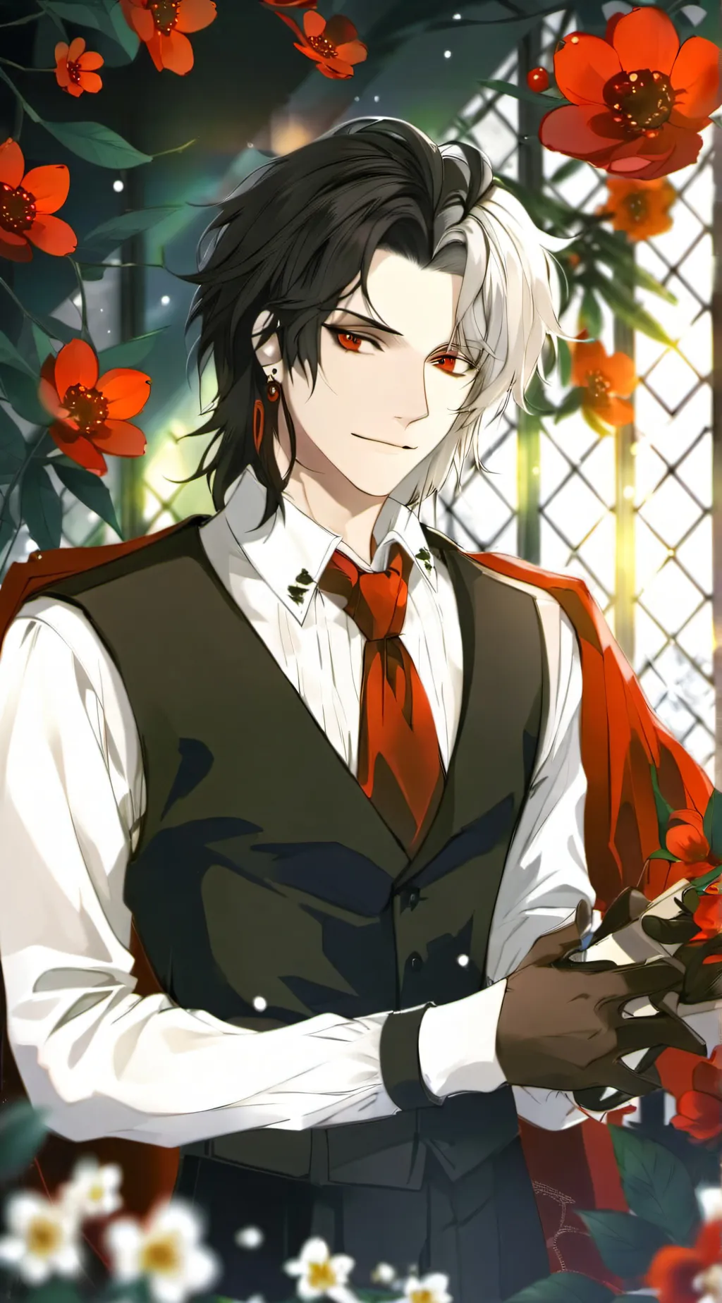 ai character: christ background