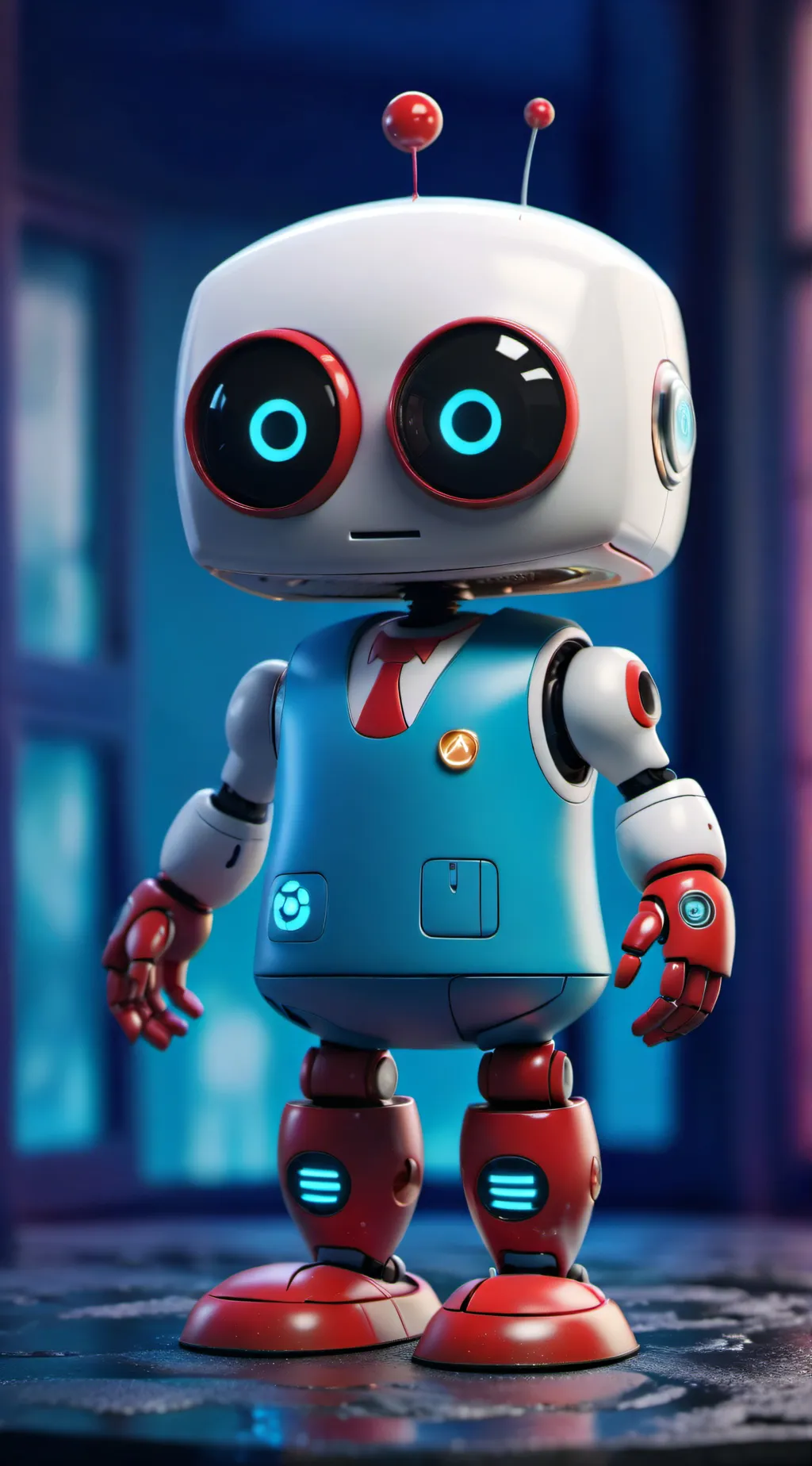 ai character: Mr beep boop background