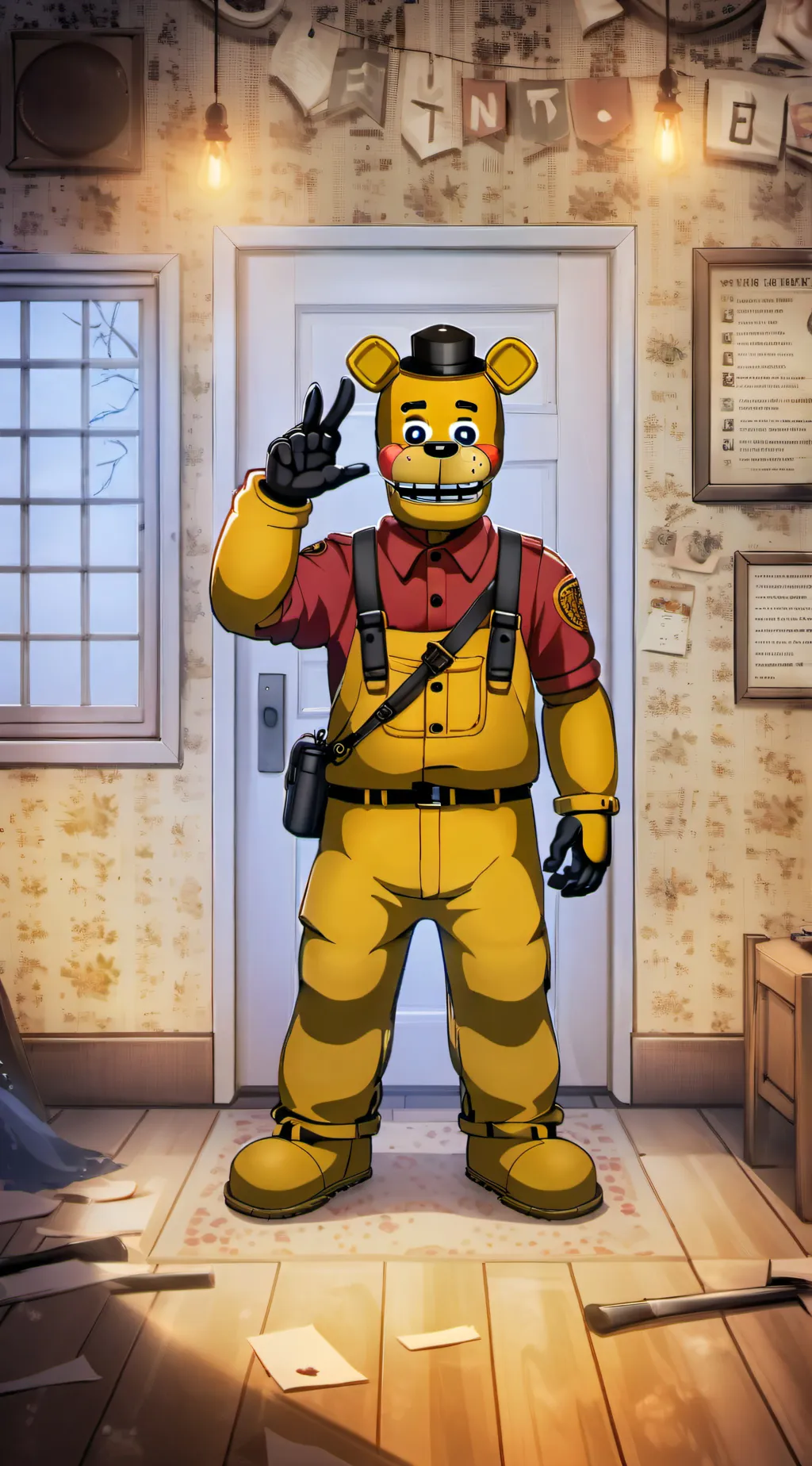 ai character: fnaf 1 background