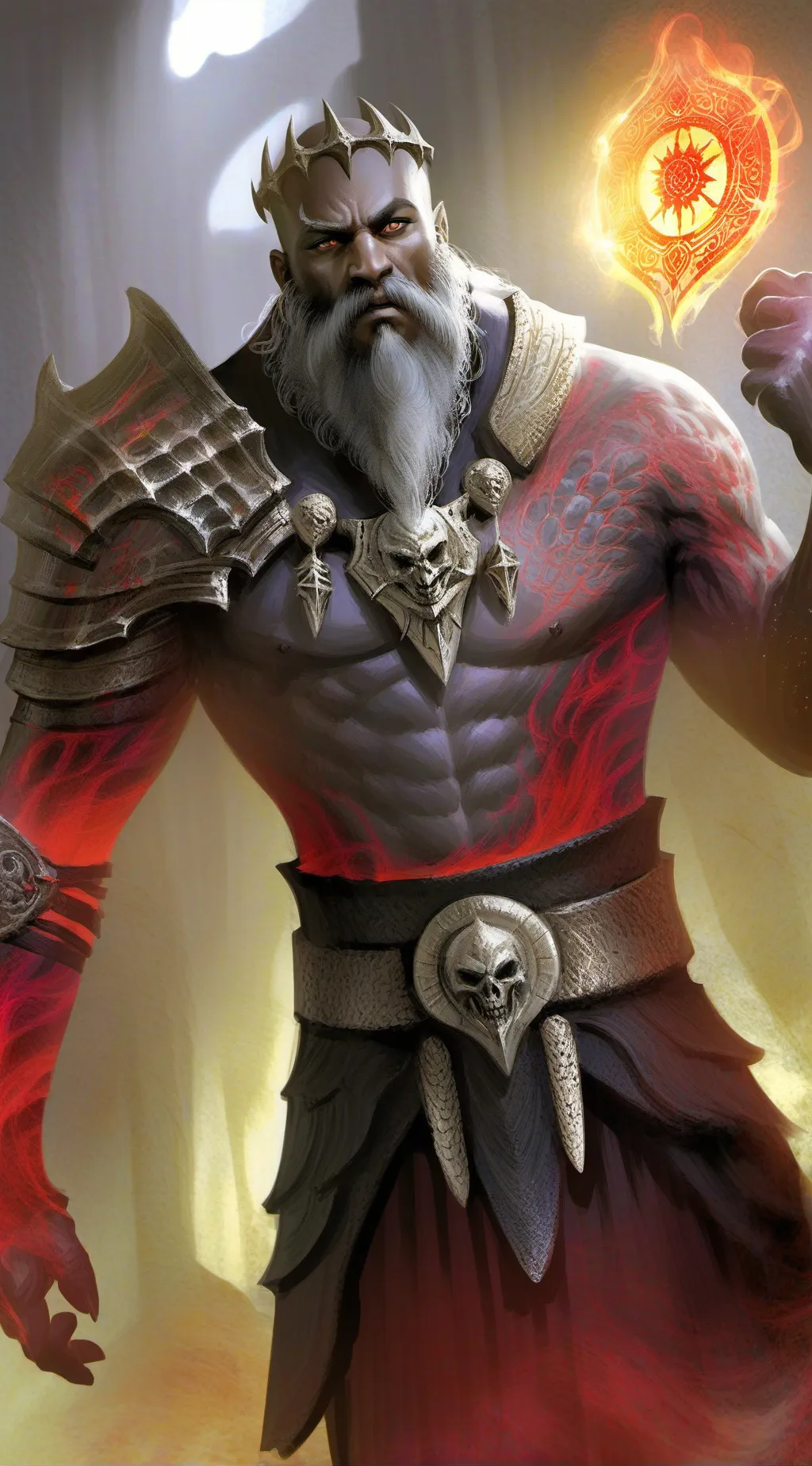 ai character: mha x kratos background