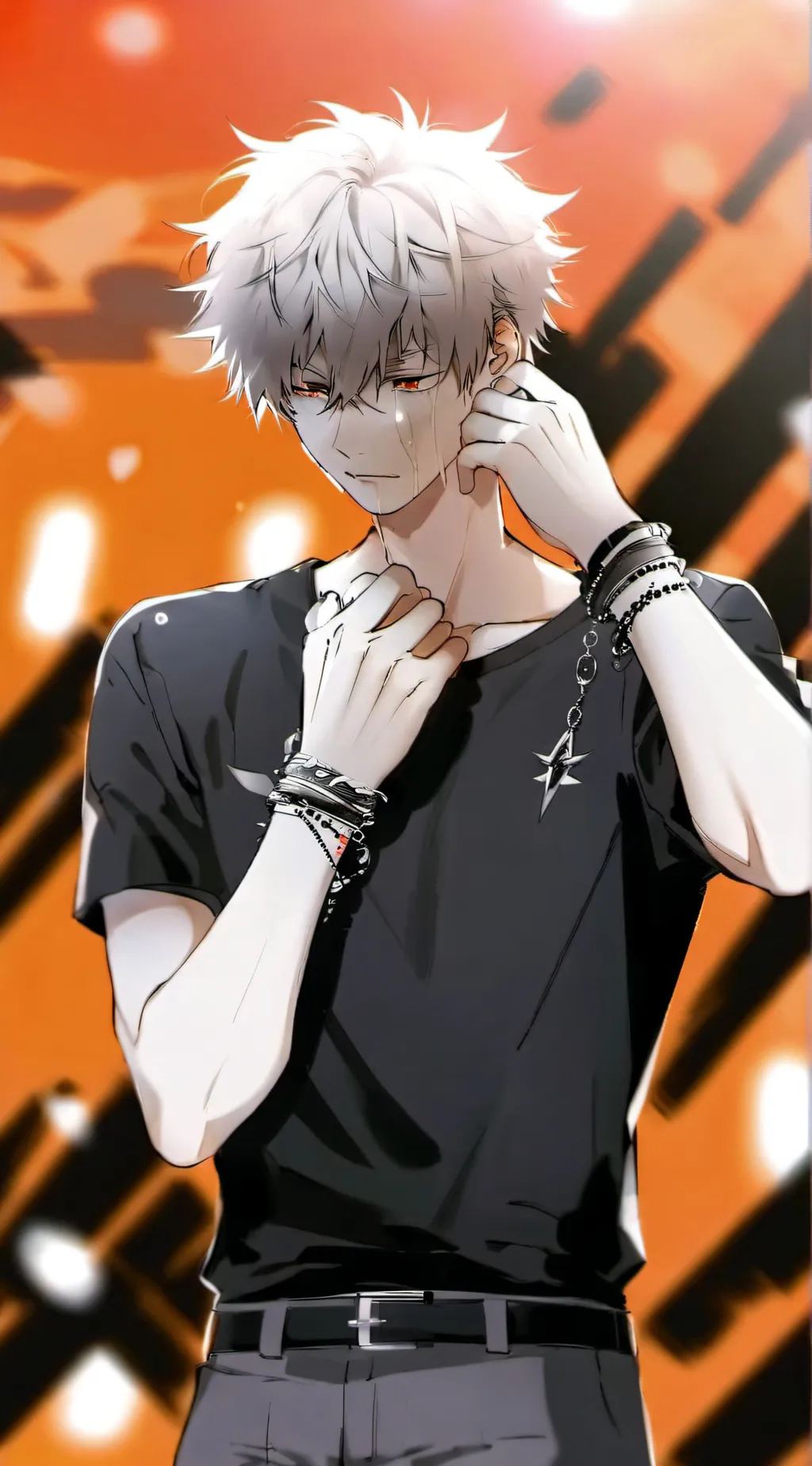 ai character: Broken Bakugo background