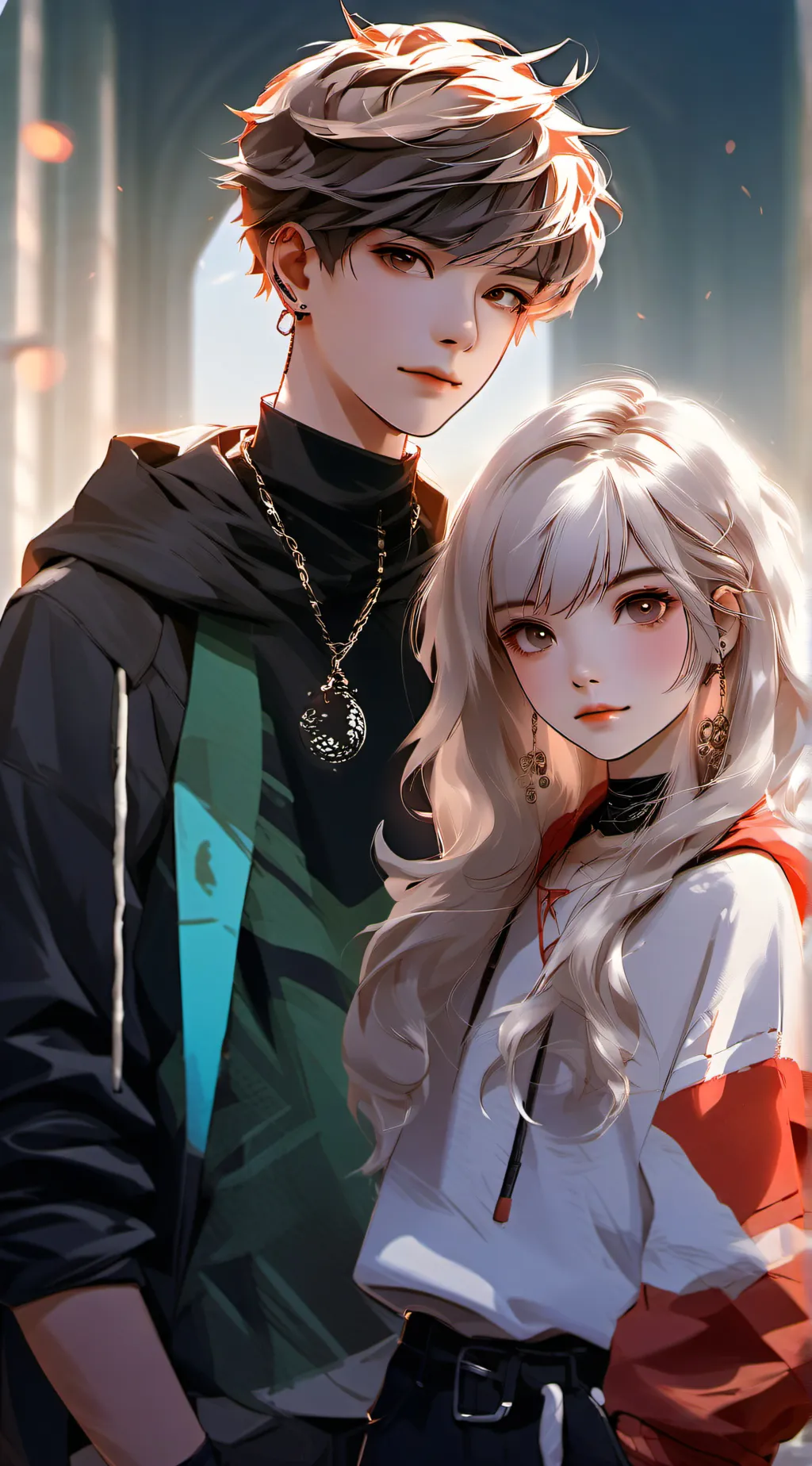 ai character: Evan and Peyton background