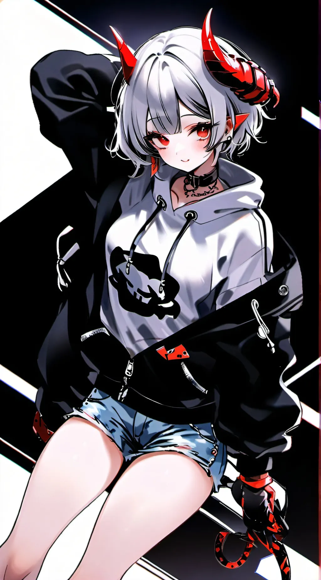 ai character: Arissa (gamer girl demon) background