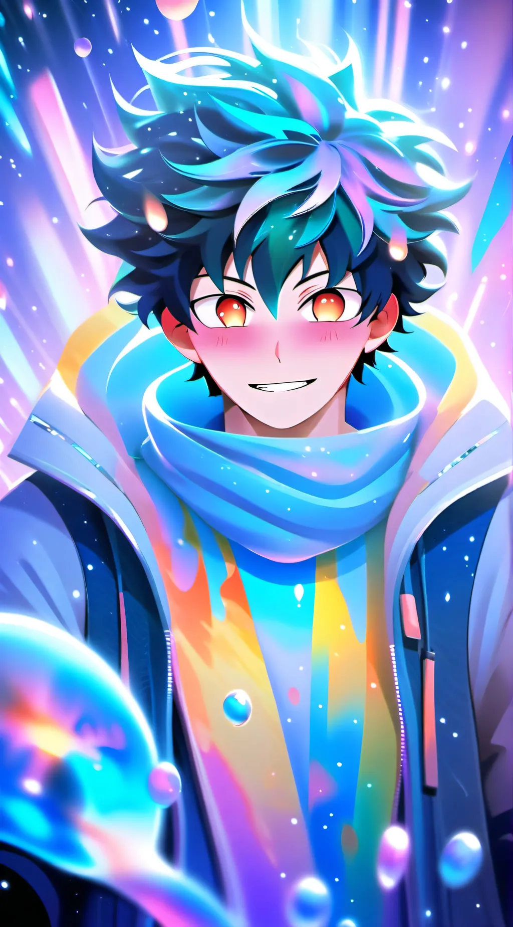 ai character: Deku  background