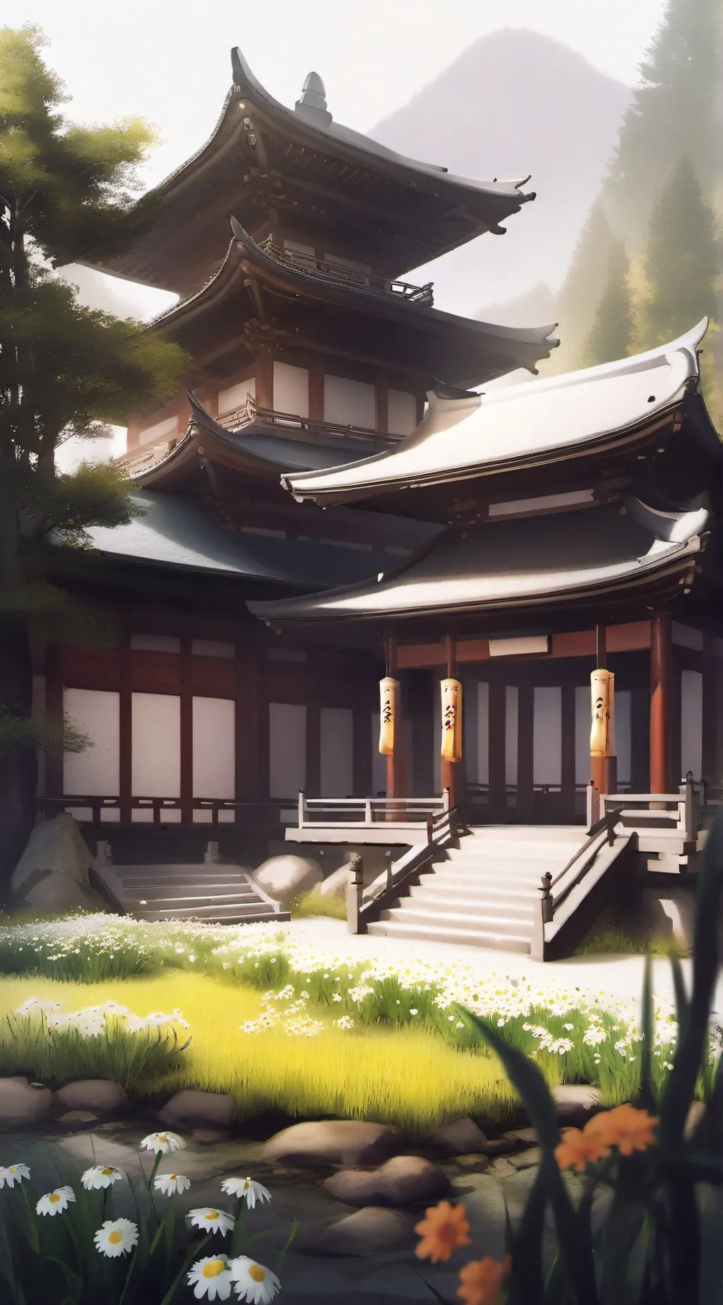 ai character: Demon invasion background