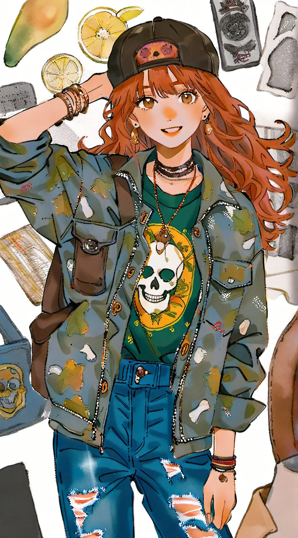 ai character: Summer background