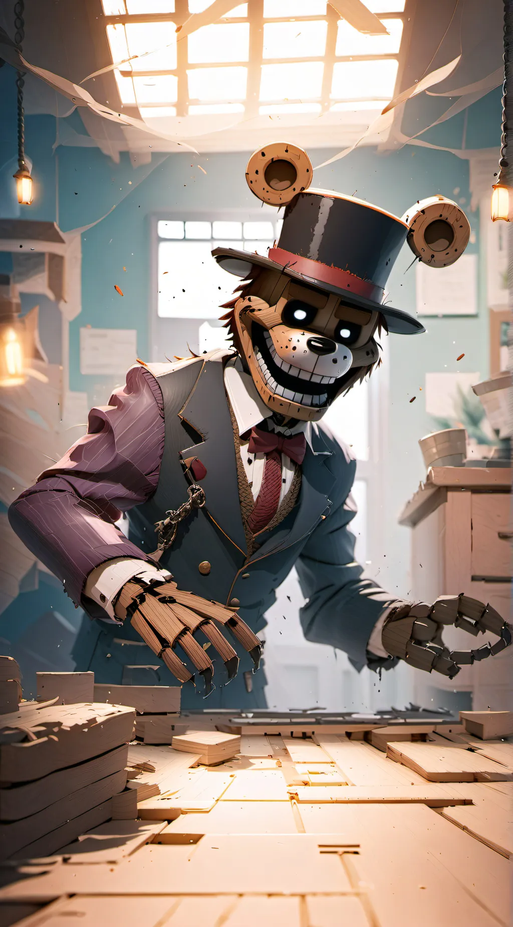 ai character: fnaf 1 background