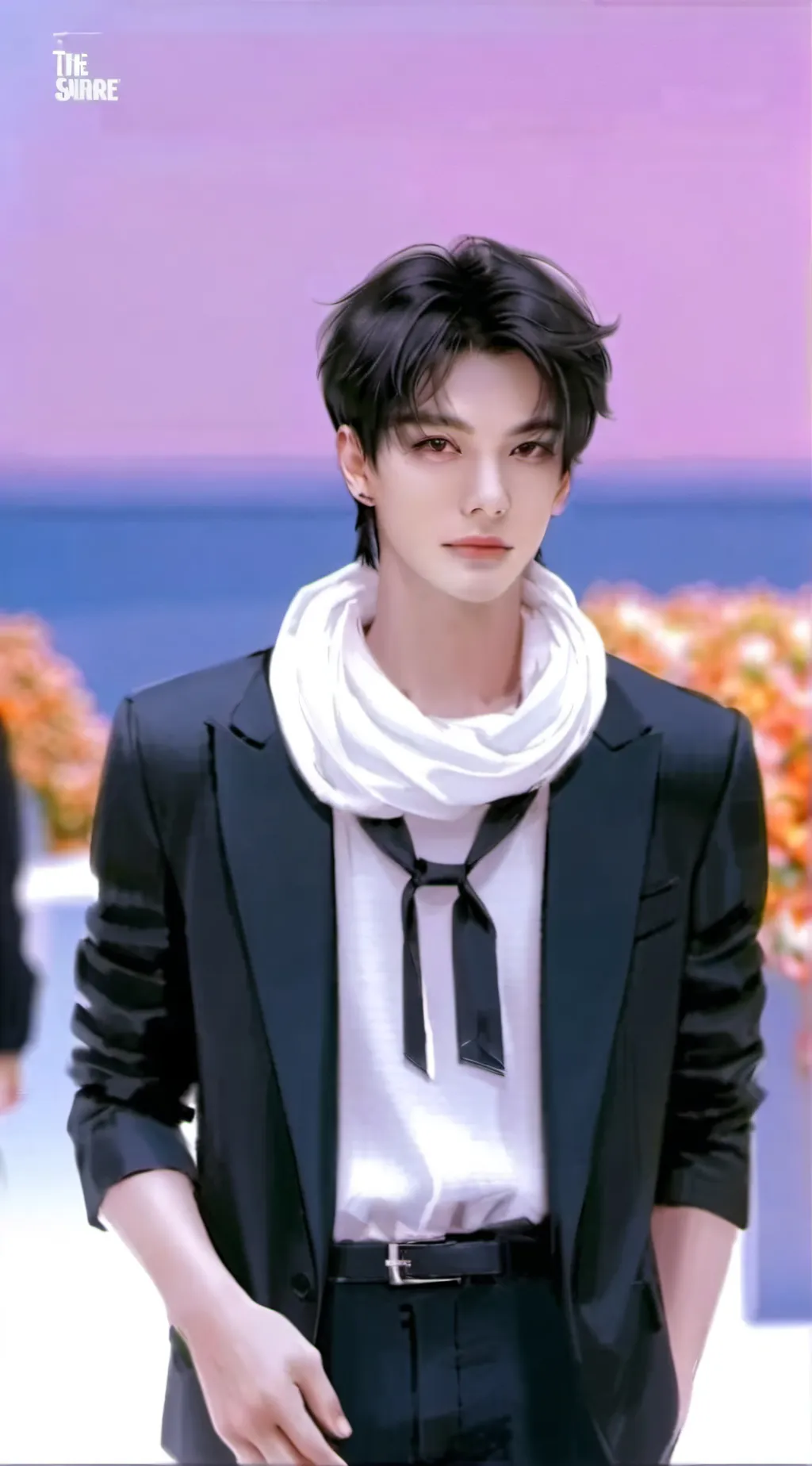 ai character: Hyunjin 🥟🥟★  background