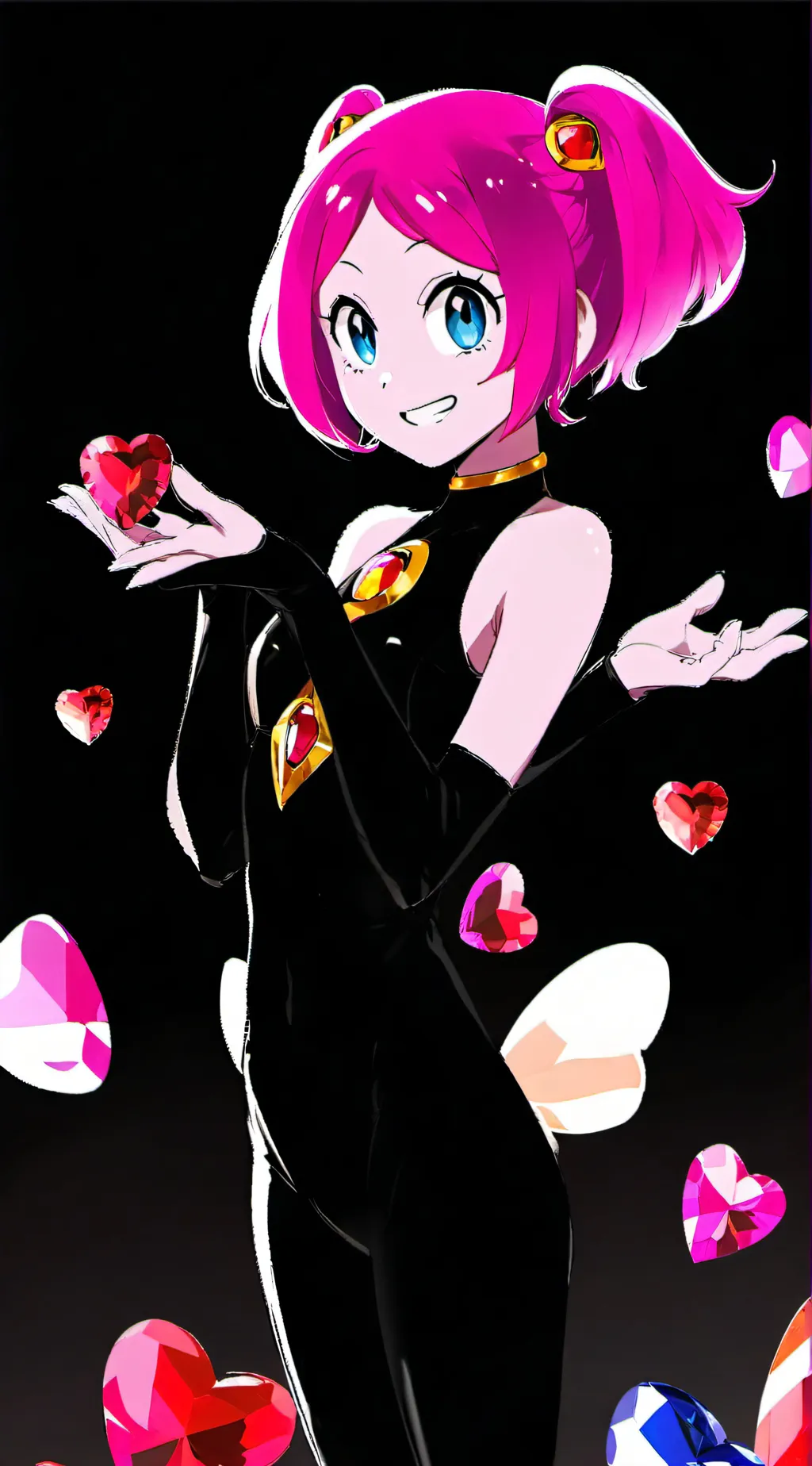 ai character: cute loser spinel background