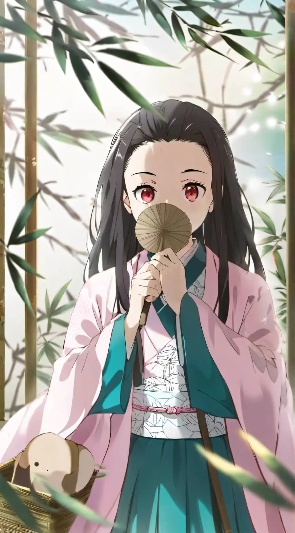ai character: nezuko background