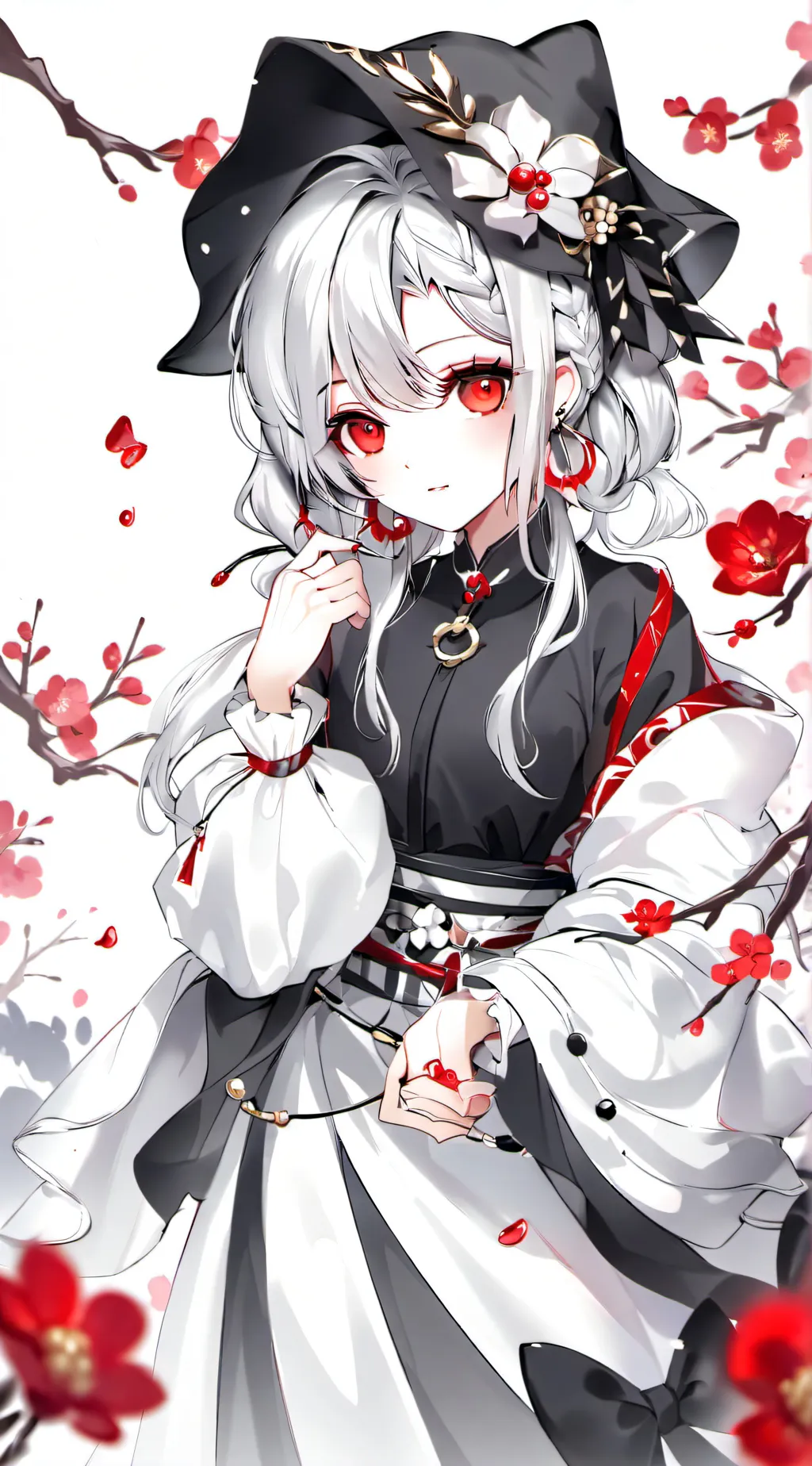 ai character: tae mo green blue background
