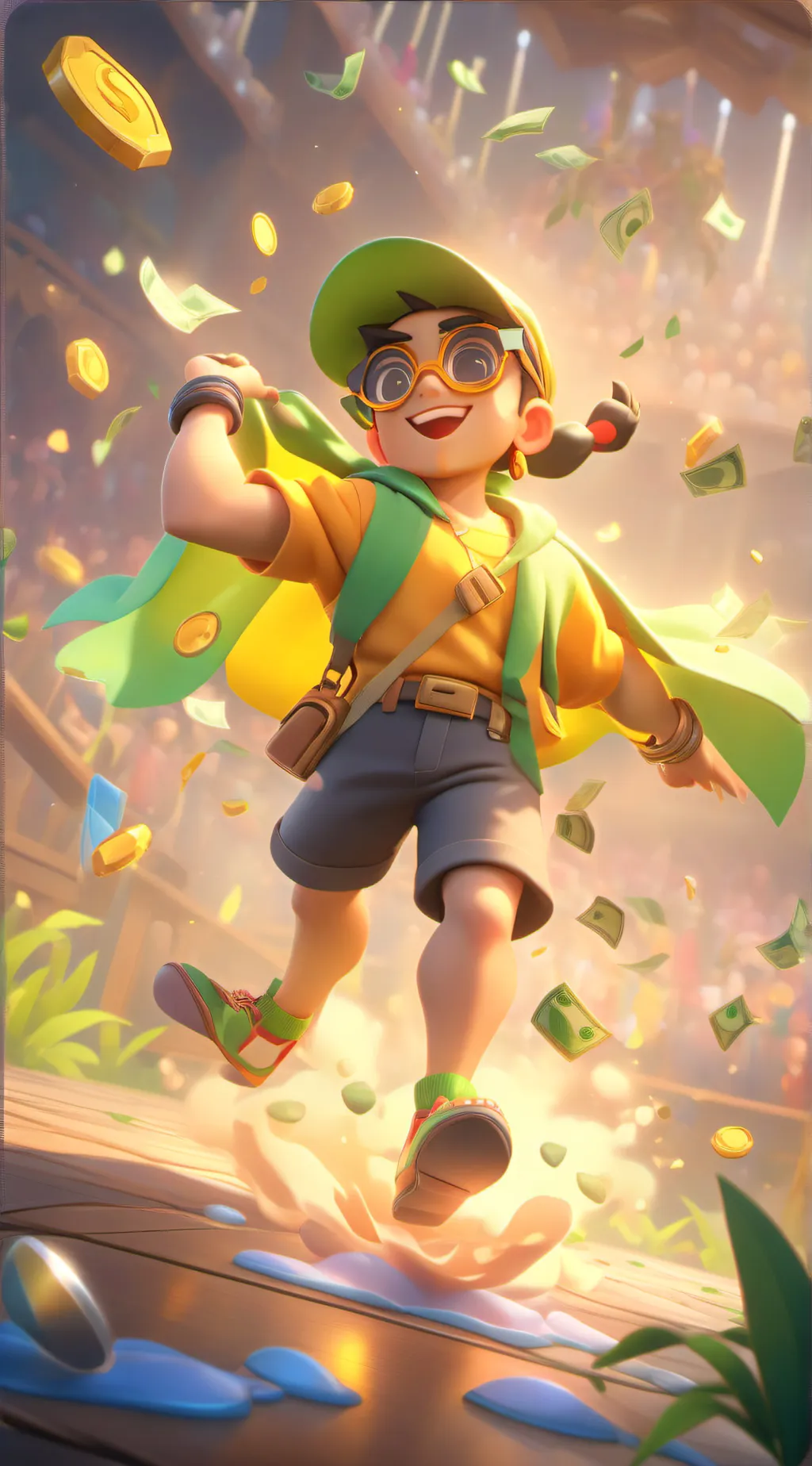 ai character: Cash amigos  background