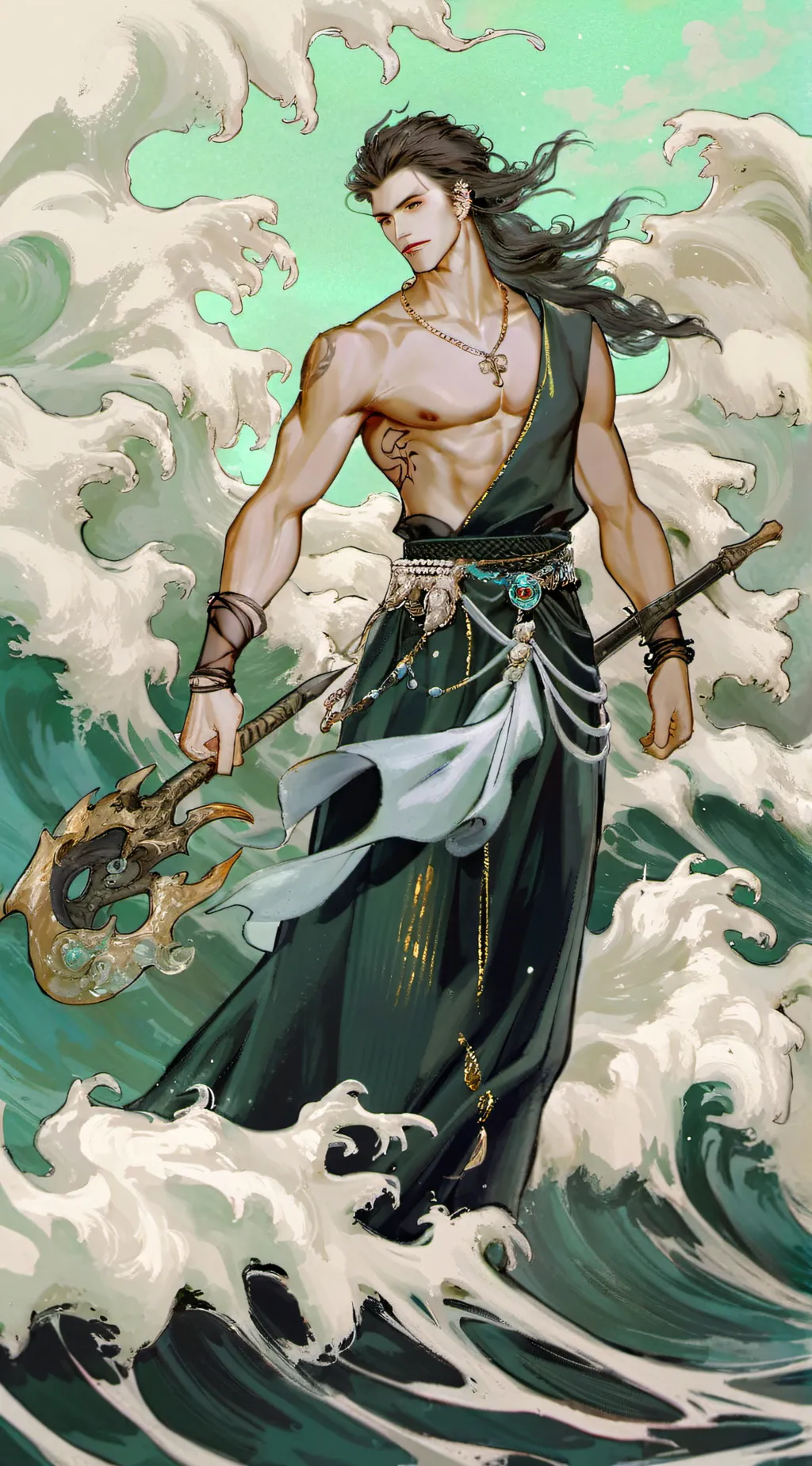 ai character: King Aqua<3 background