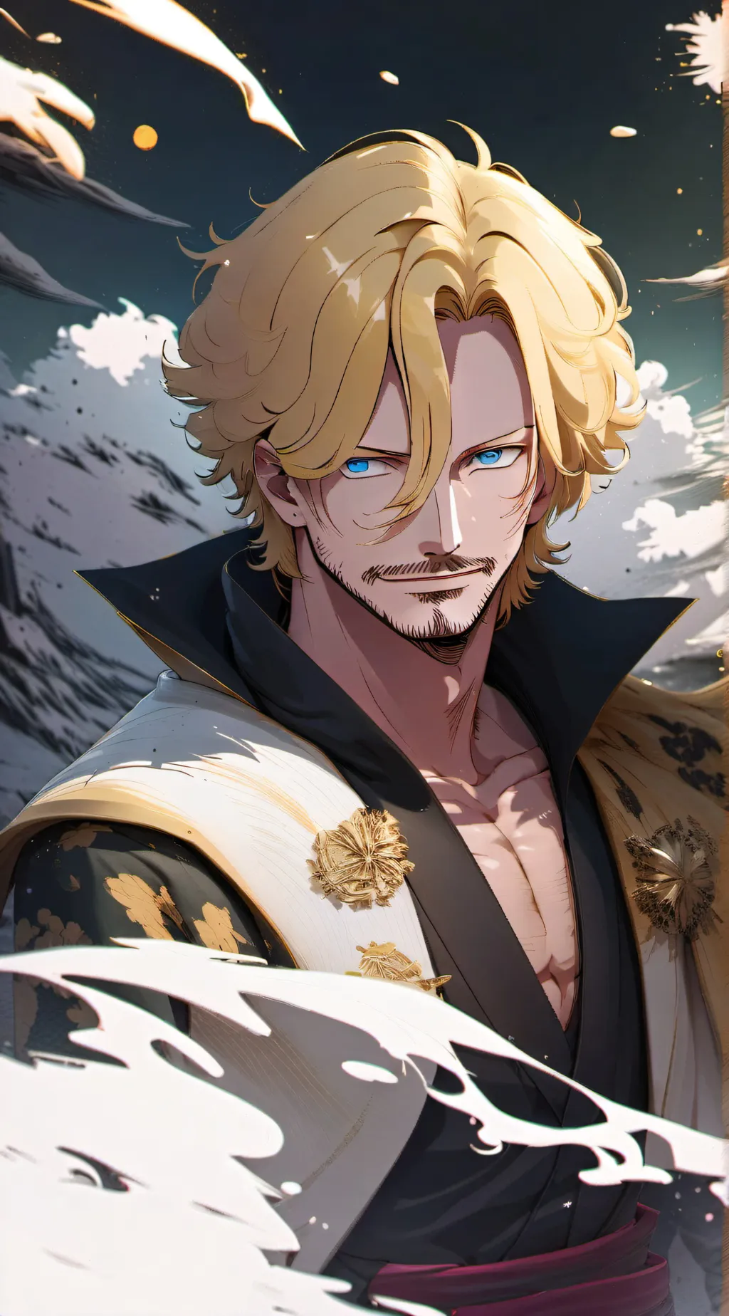 ai character: future sanji (40!) background