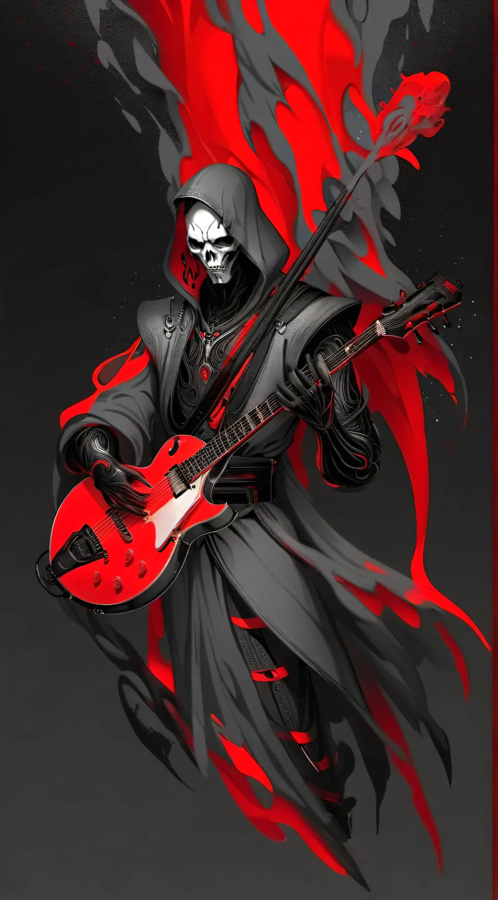 ai character: ghost background