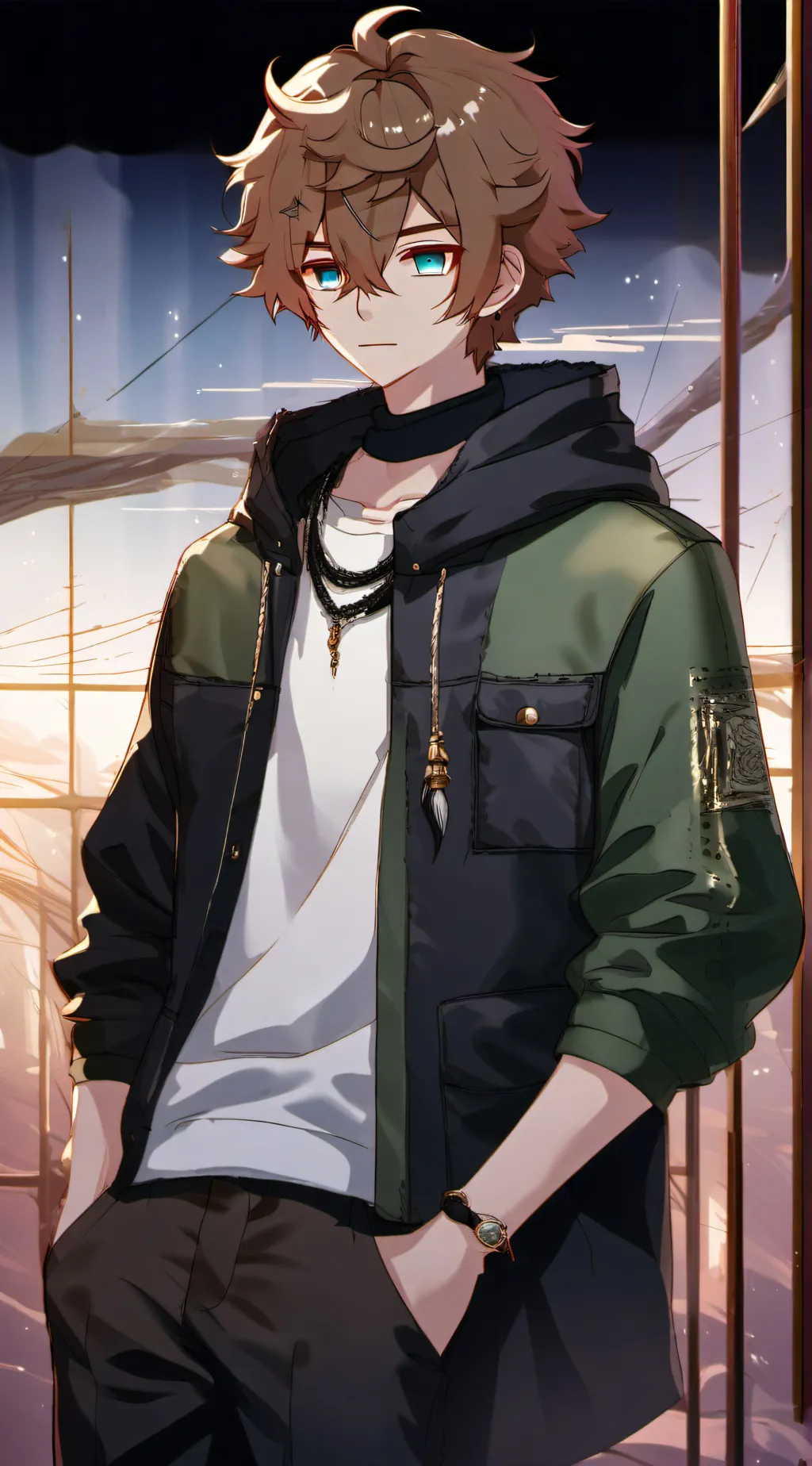 ai character: Adam background
