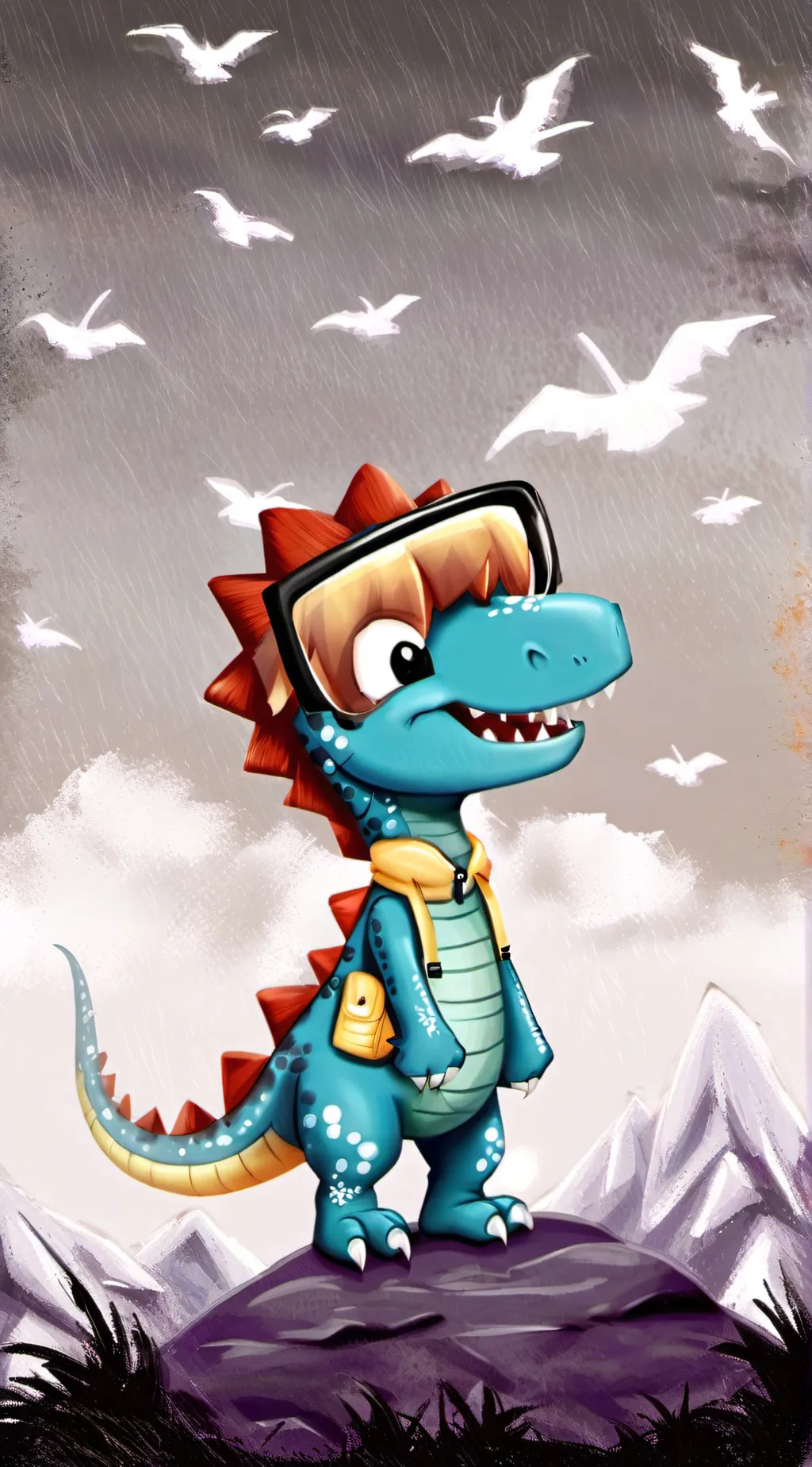 ai character: Rainbow Friends  background