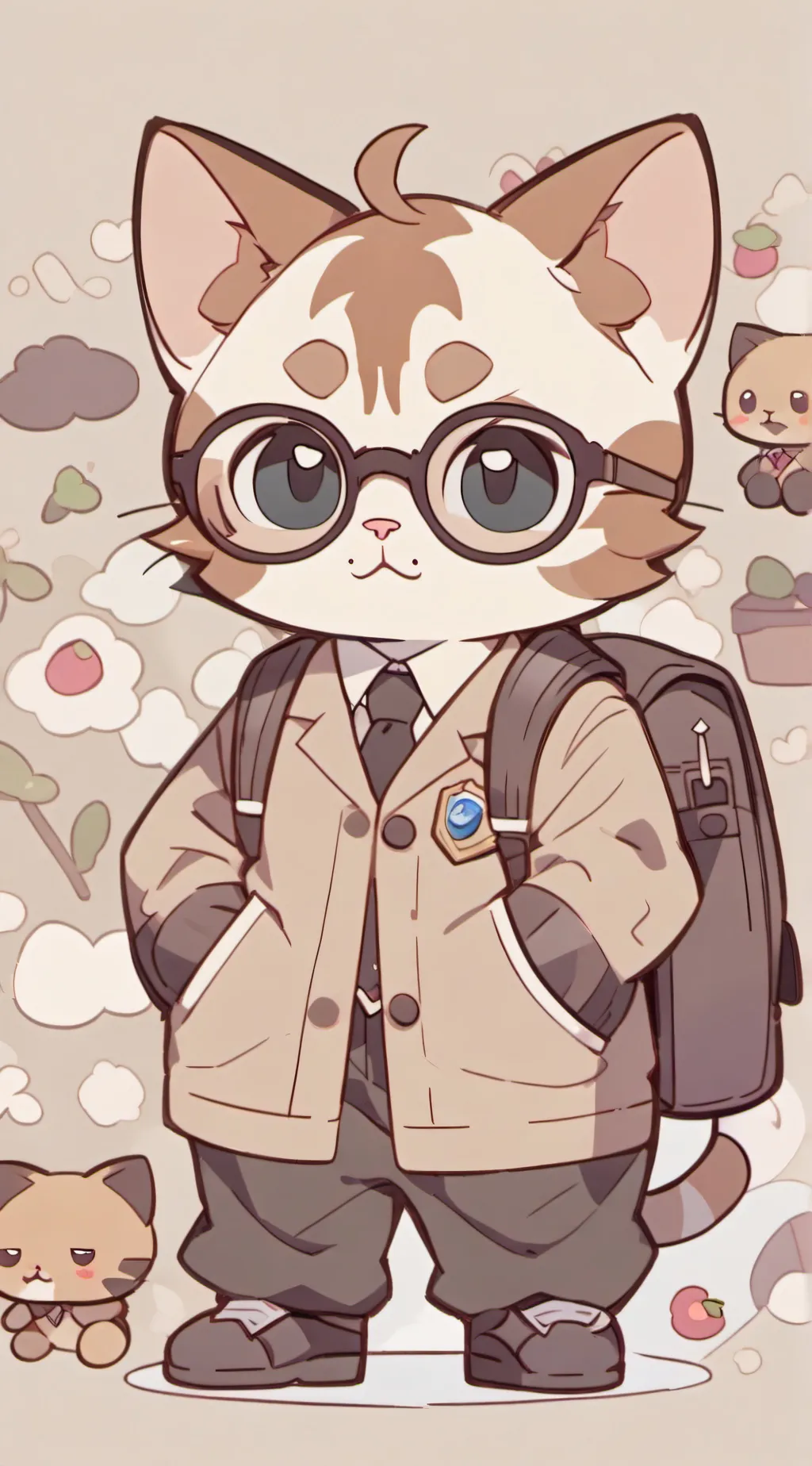 ai character: garfeld the cat 🐈 background