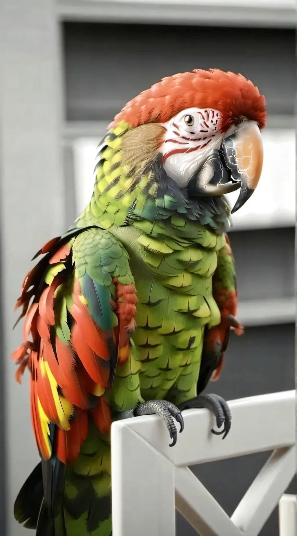 ai character: pia the parrot background
