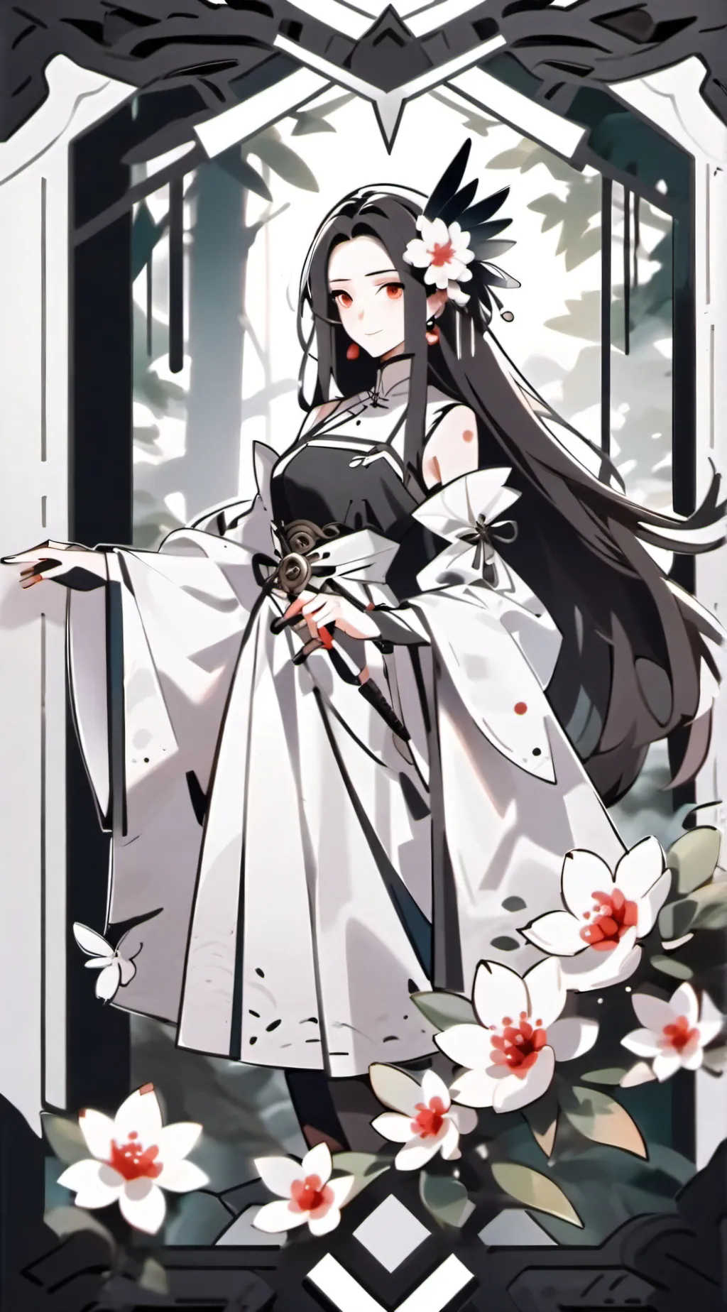 ai character: hashira  background