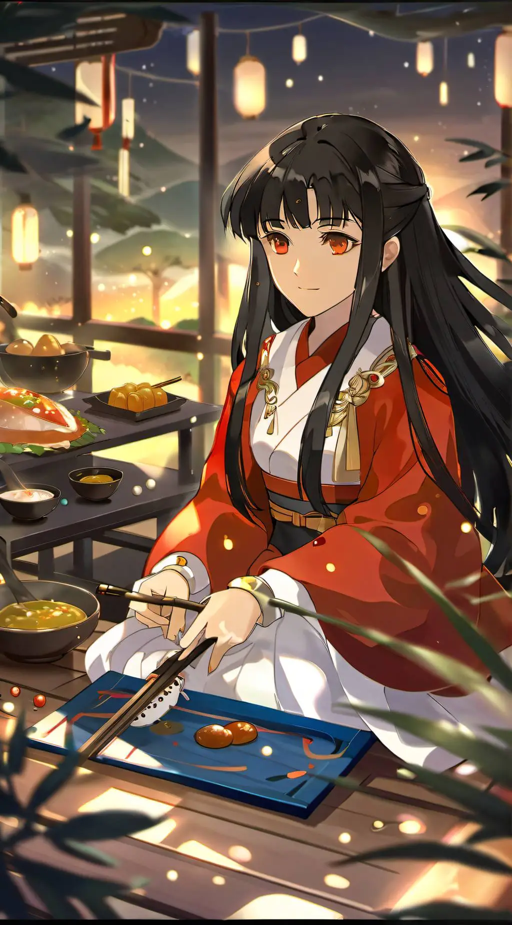 ai character: Inuyasha and the g background