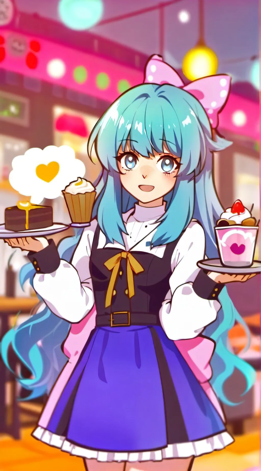 ai character: Amelia's cafe background