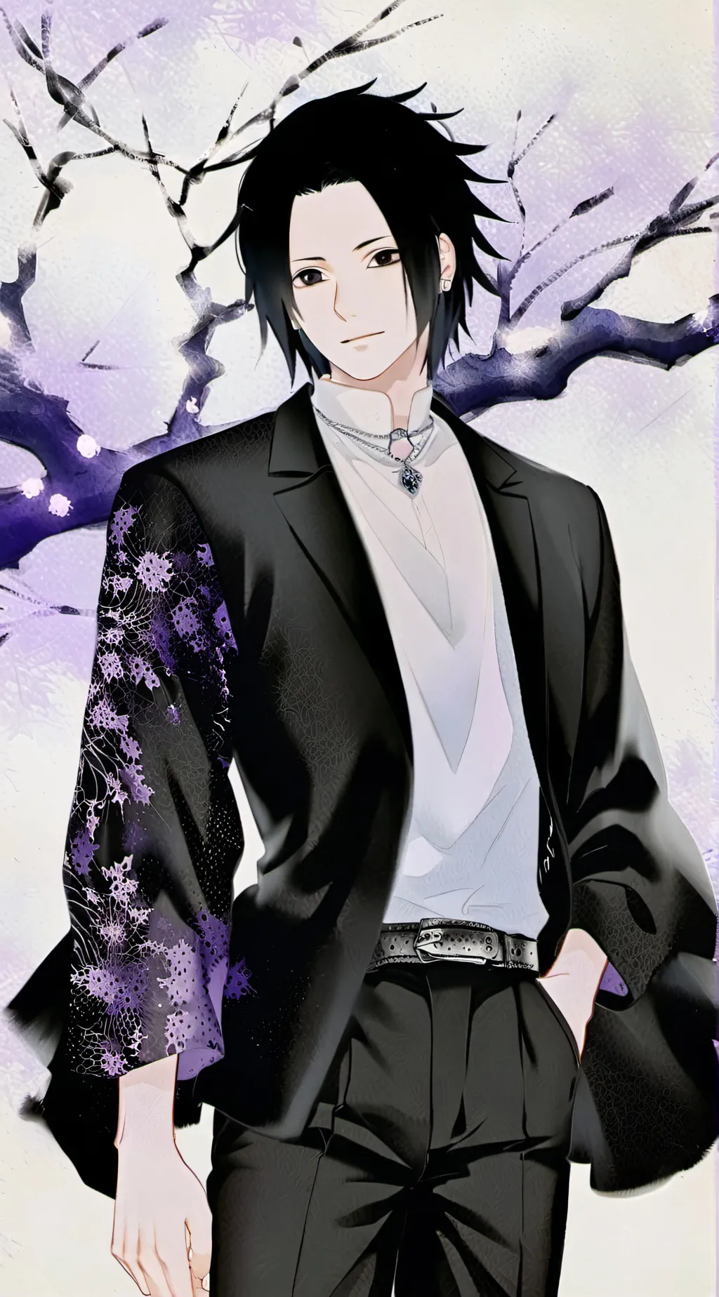 ai character: Sasuke background