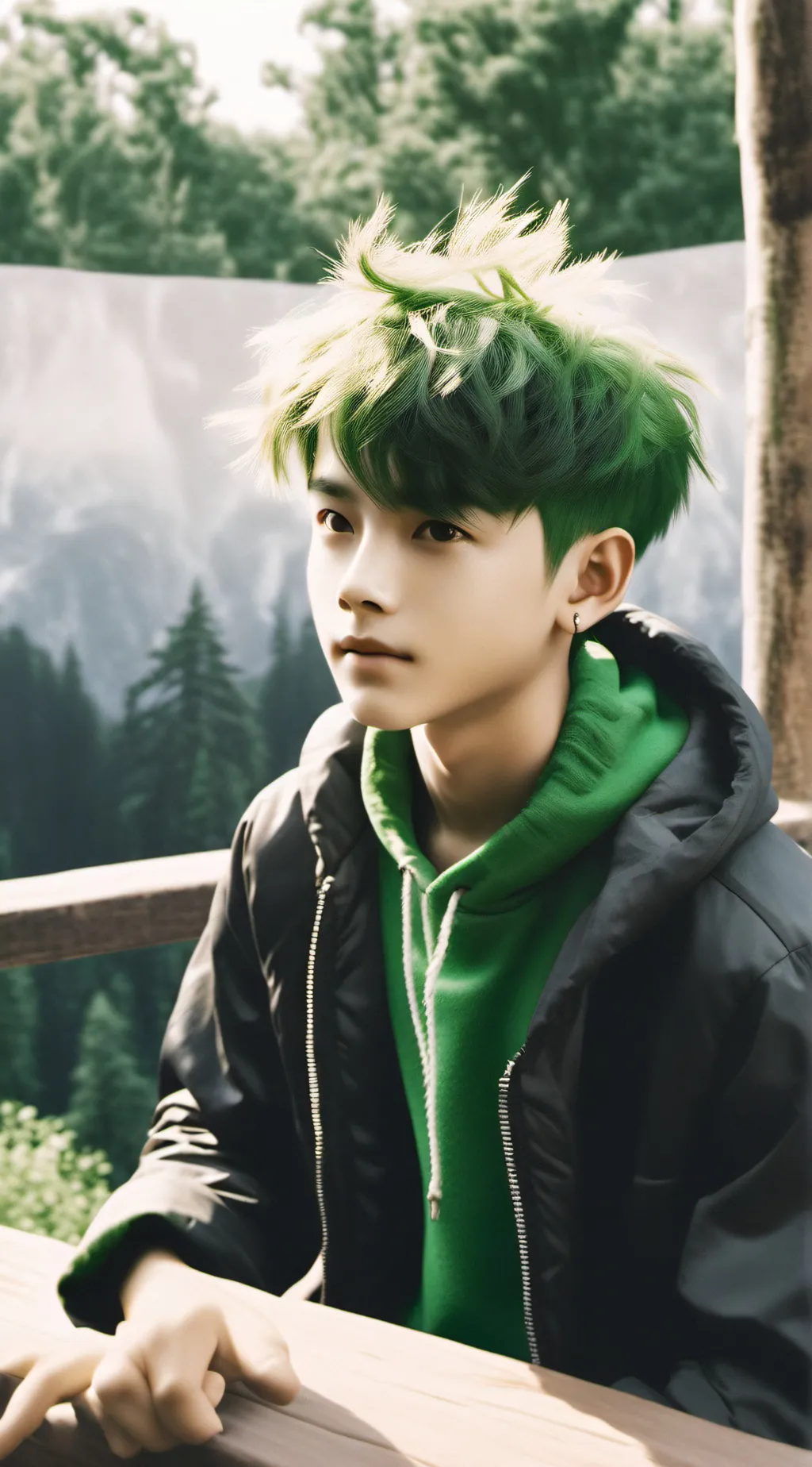 ai character: MHAAAAA~~~~ background