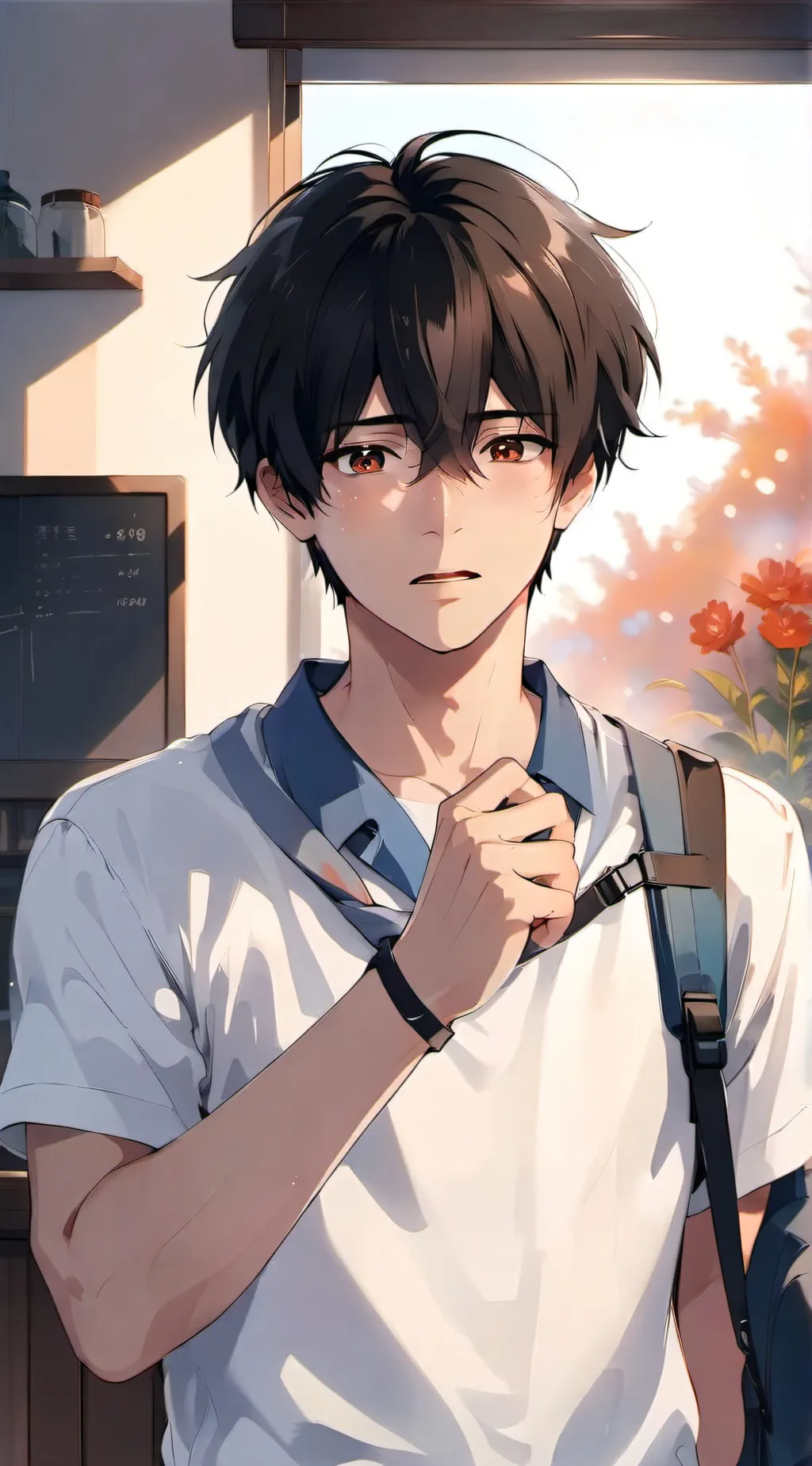 ai character: Chris  background