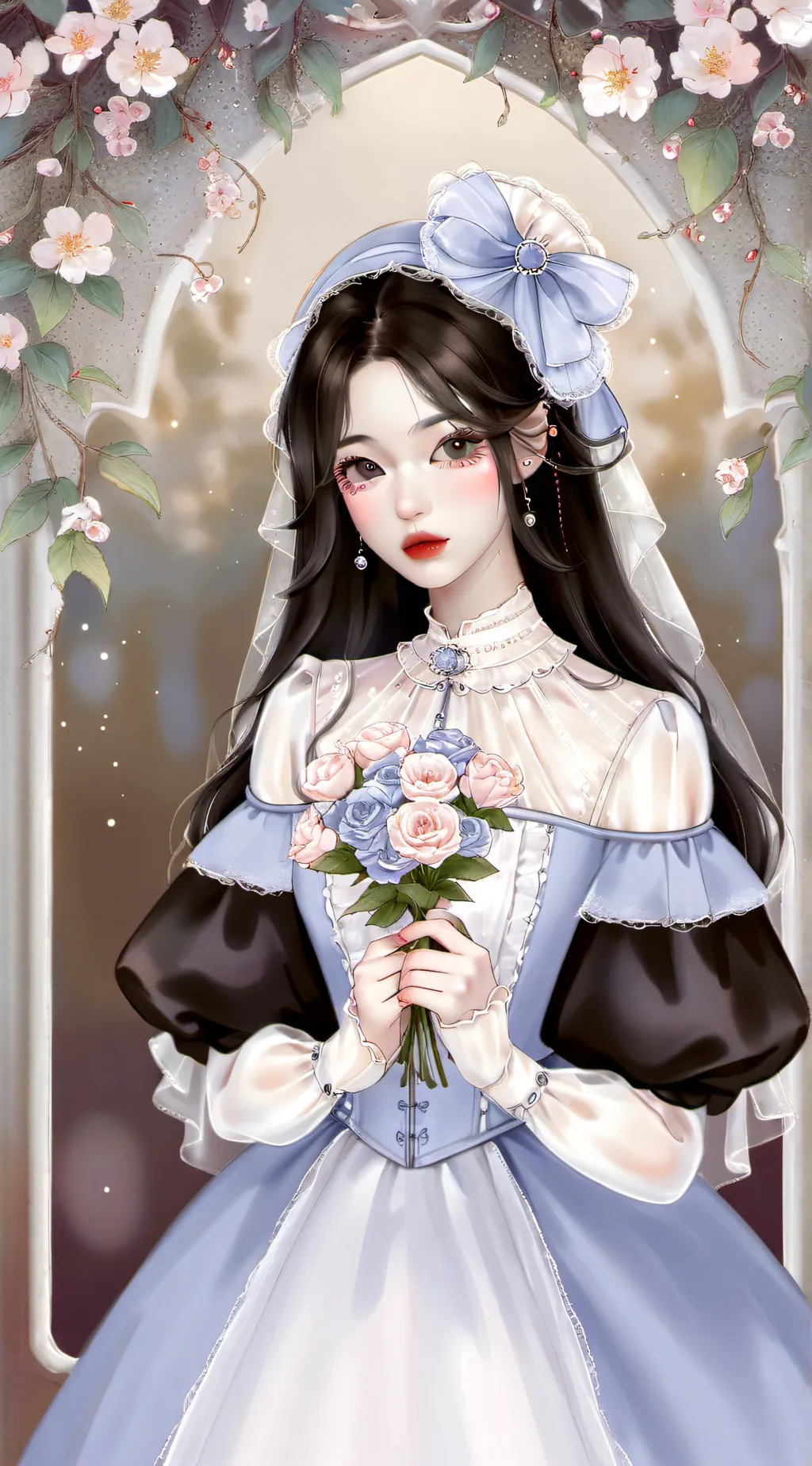 ai character: Sakura background