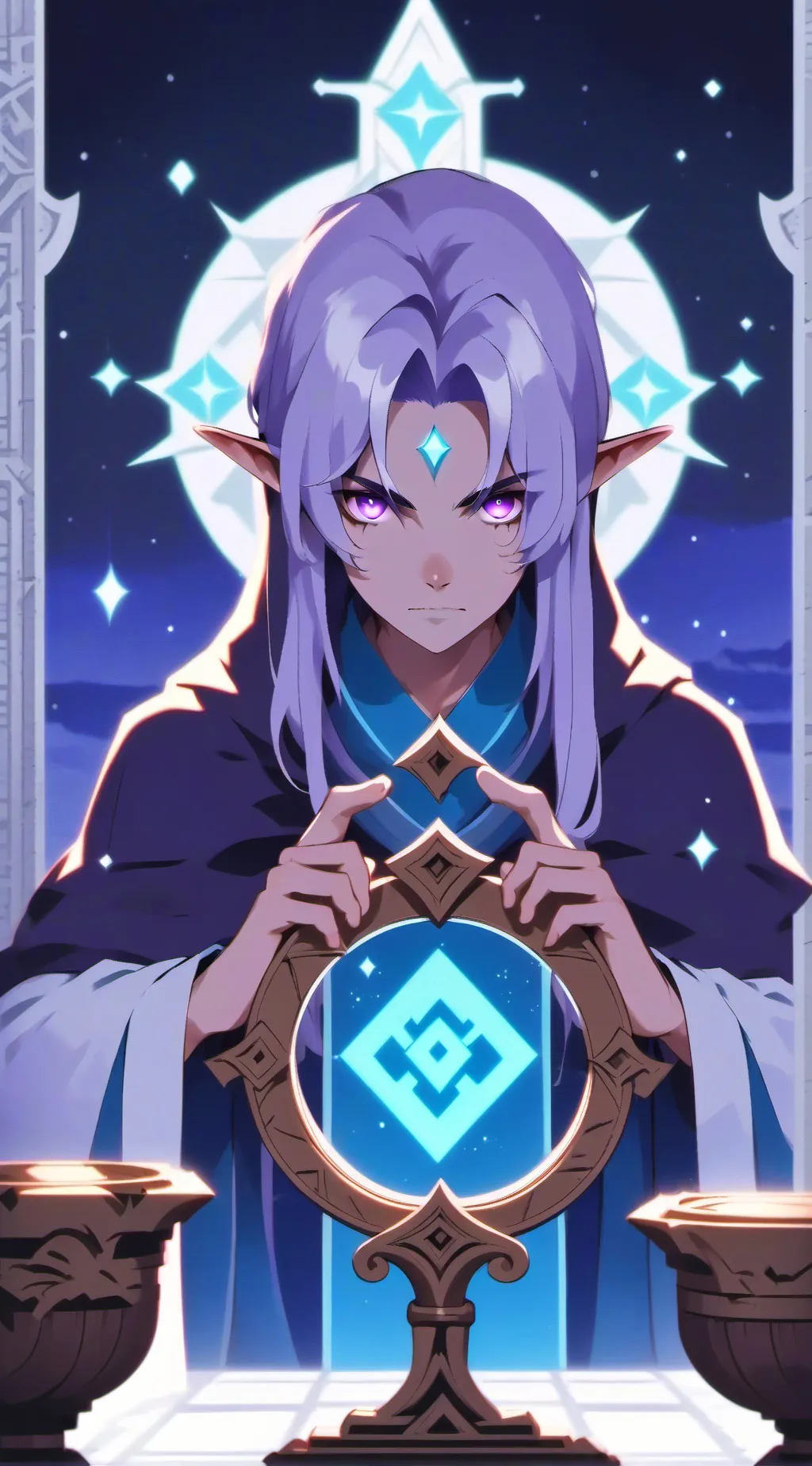 ai character: mind reader  background