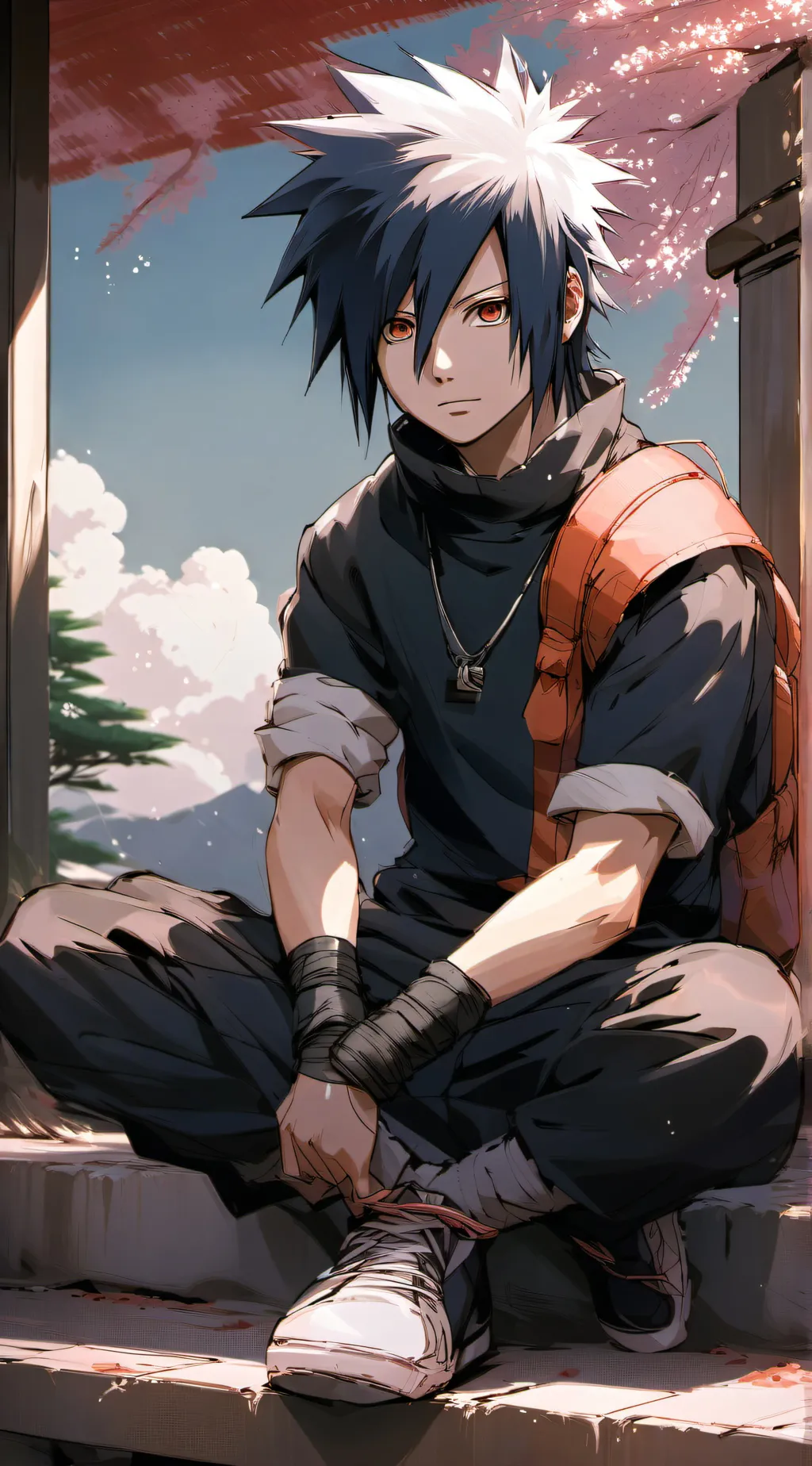 ai character: Sasuke background