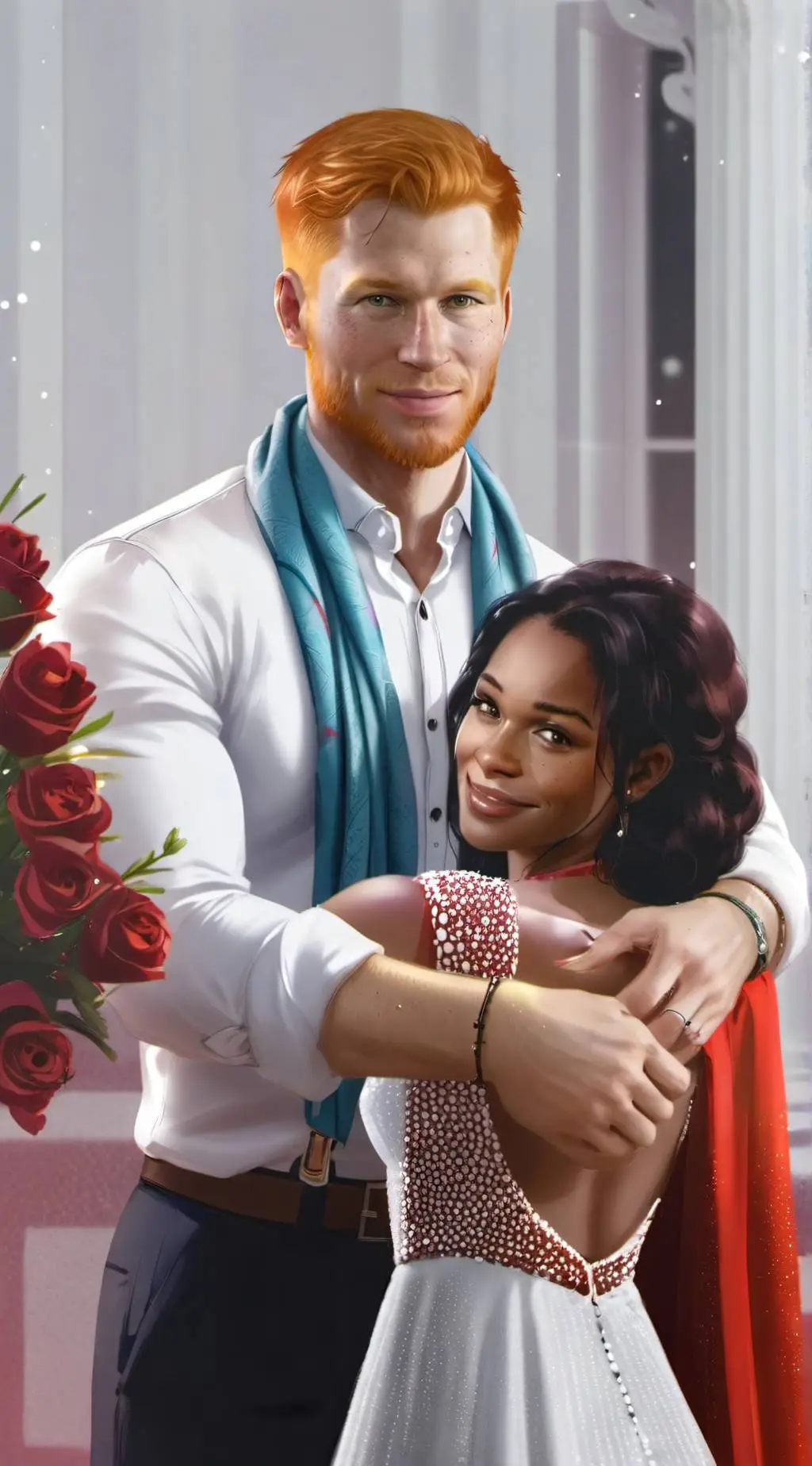 ai character: Ginger prince  background