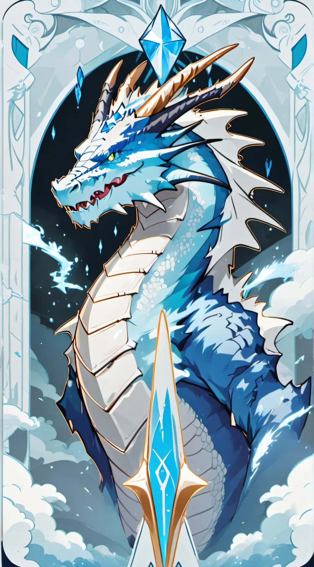 ai character: Winter background