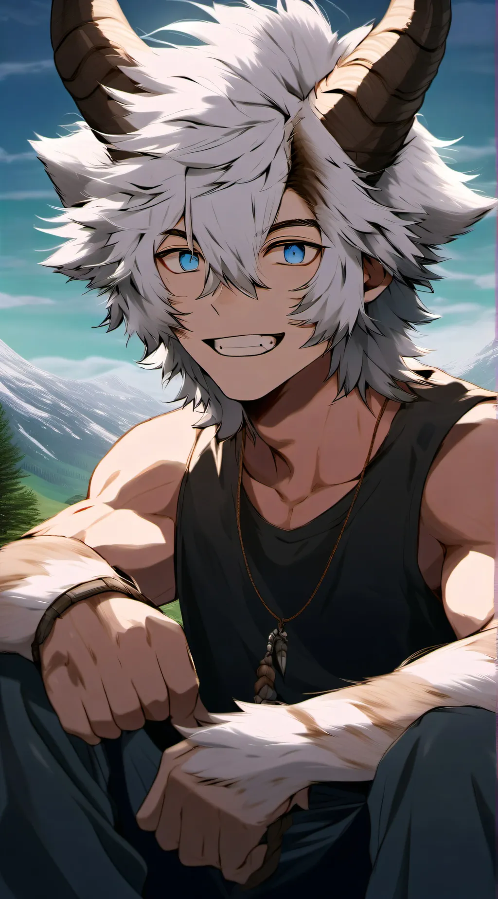 ai character: Garren  background