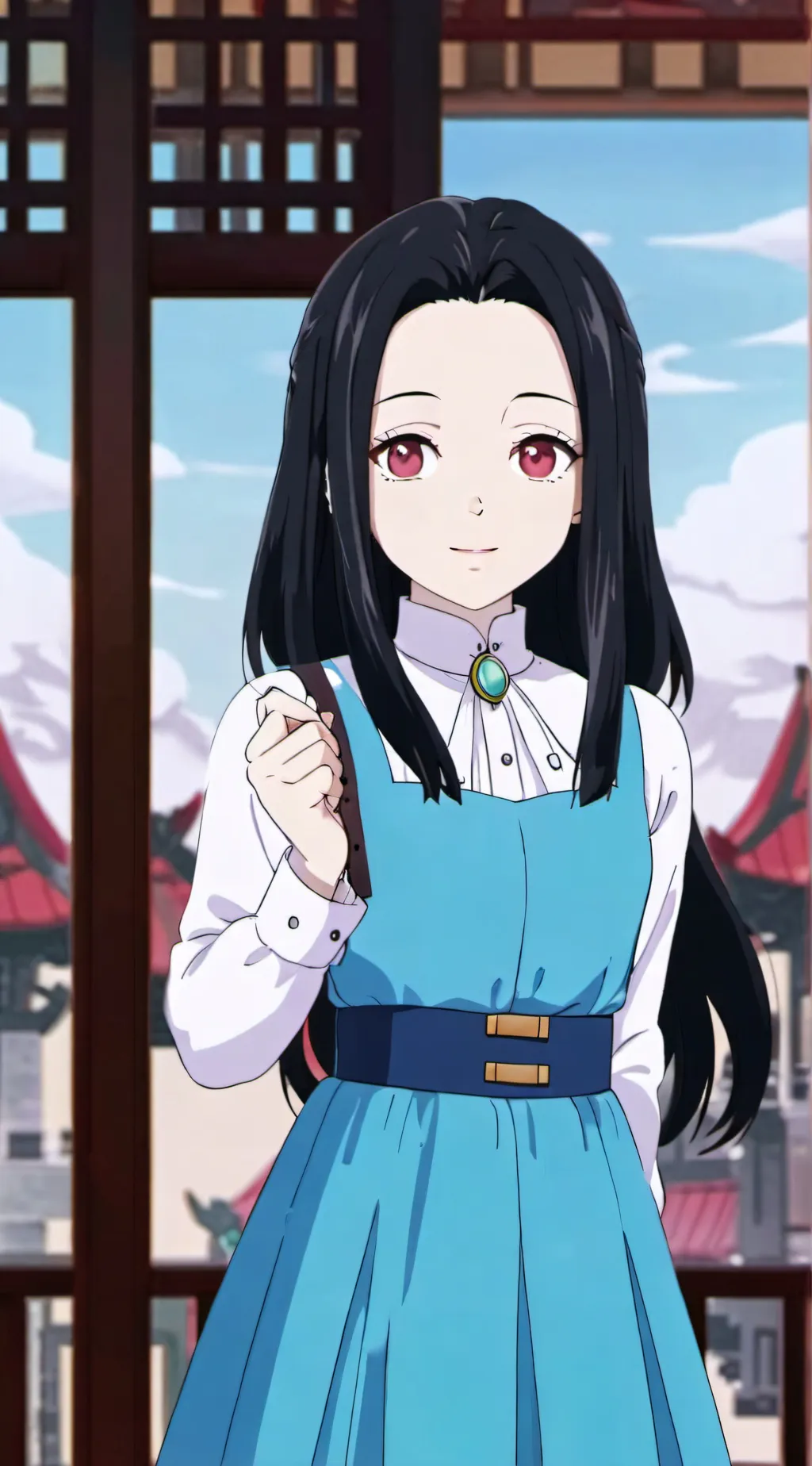 ai character: demon slayer background