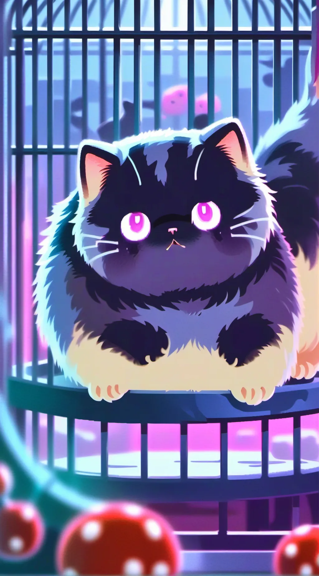ai character: Adopt cat pov background