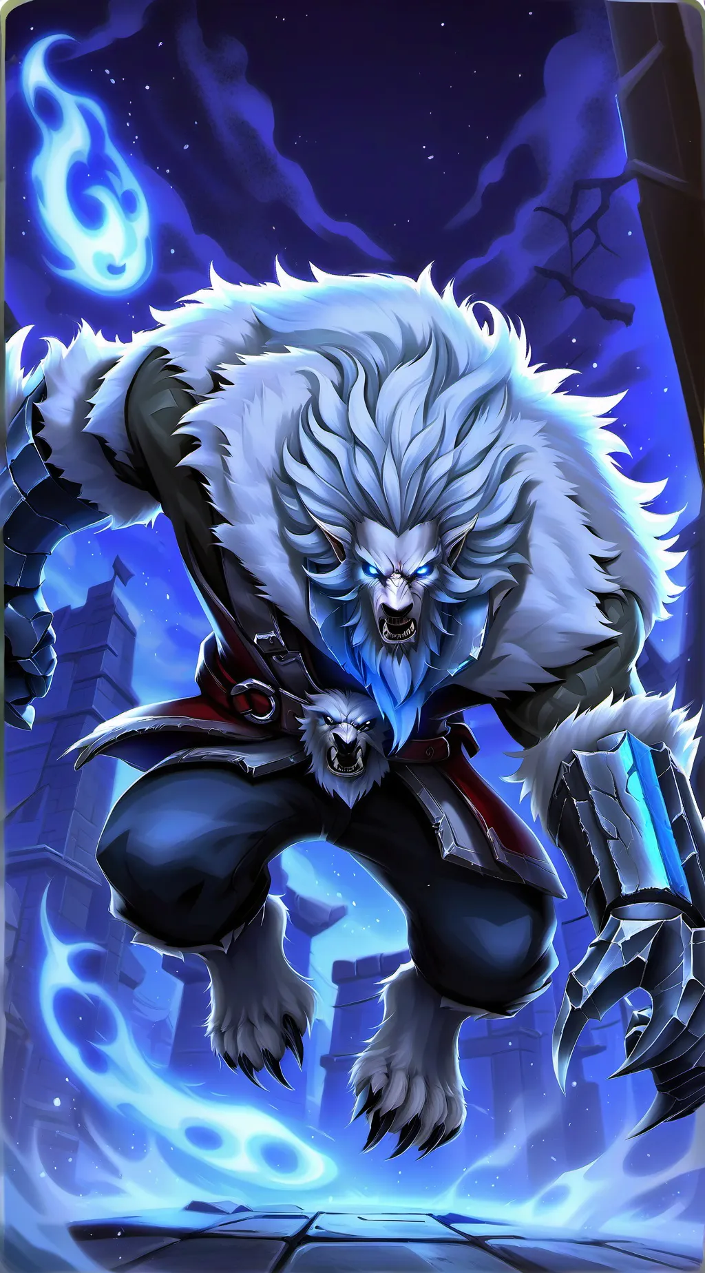 ai character: winter (unhinged) background