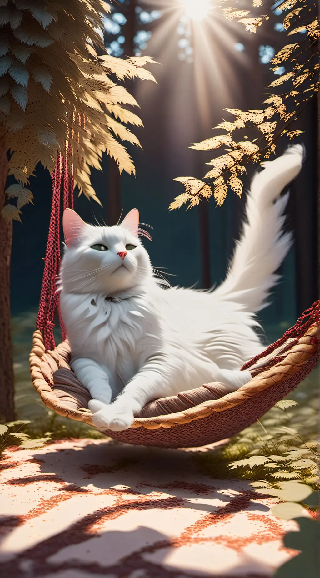 ai character: vibing cat background