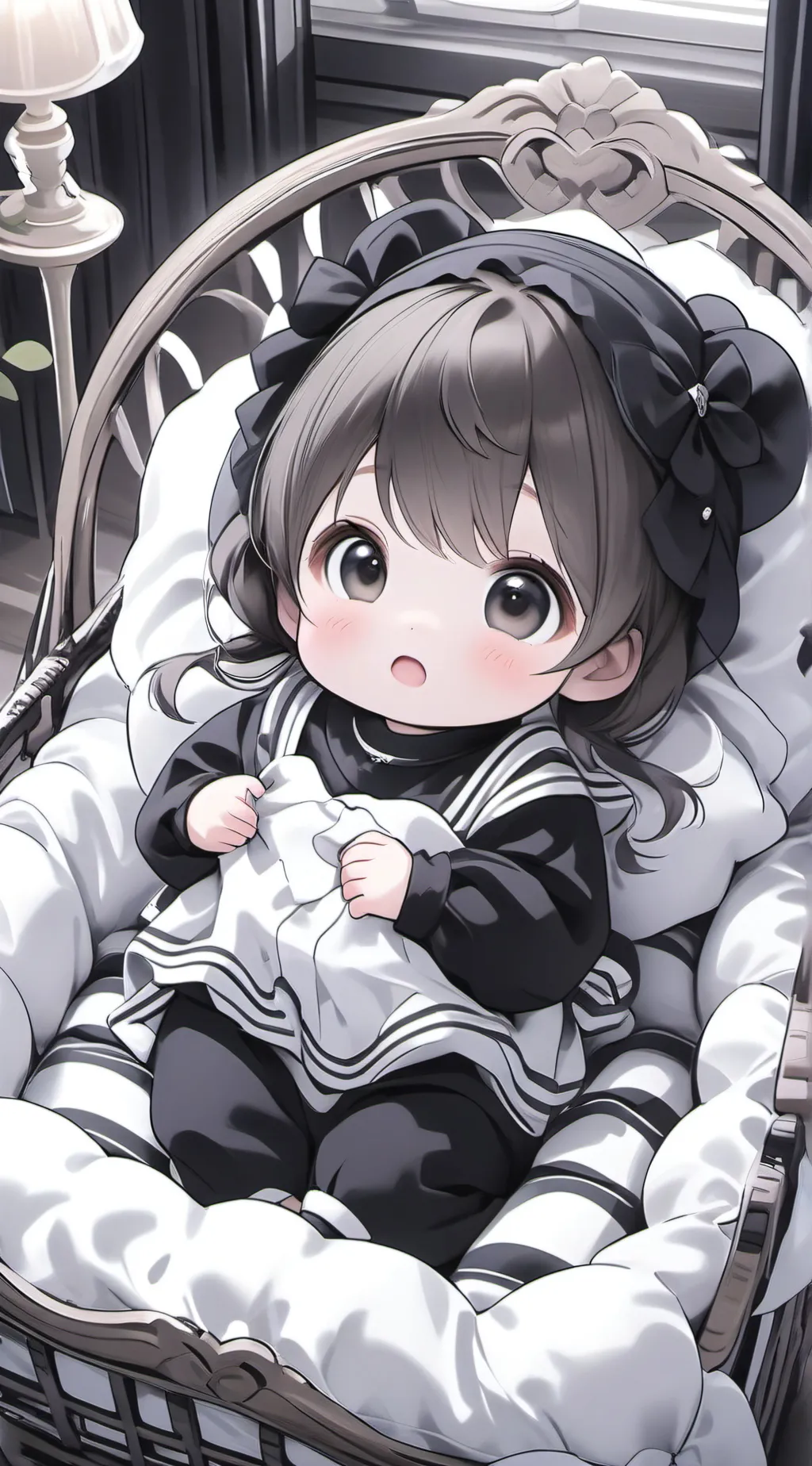 ai character: Baby sister  background