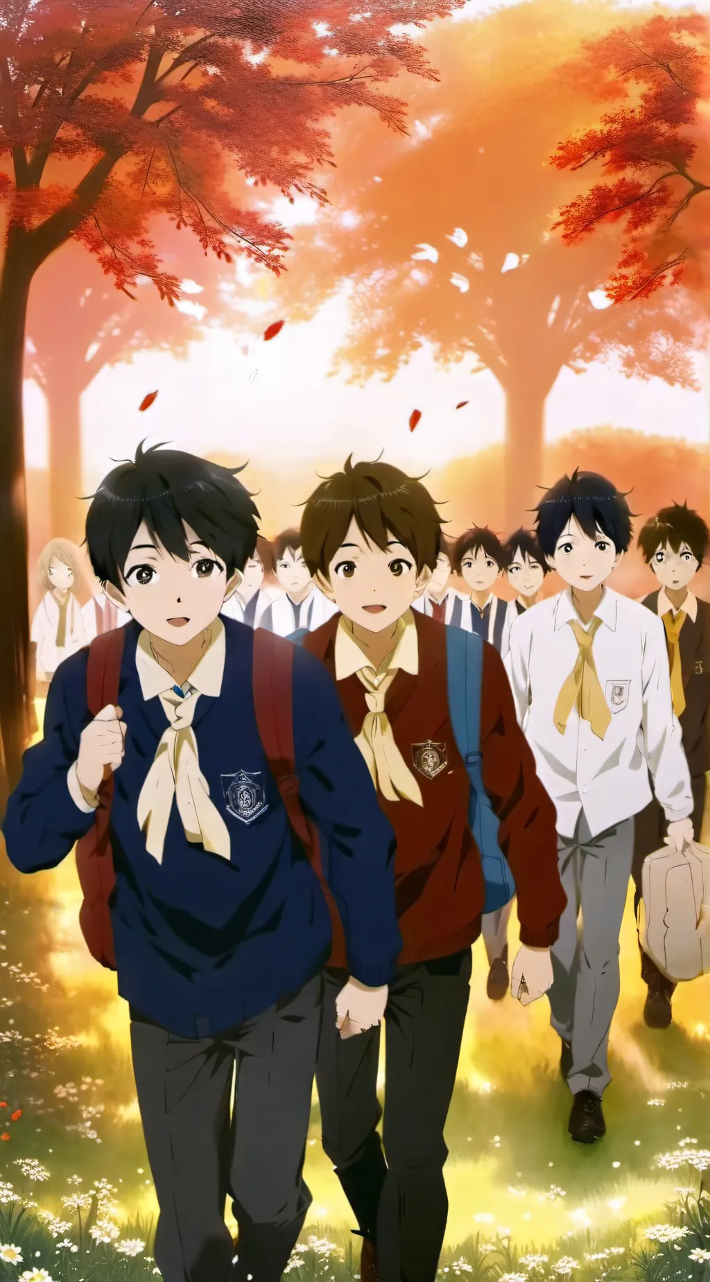 ai character: boys school background