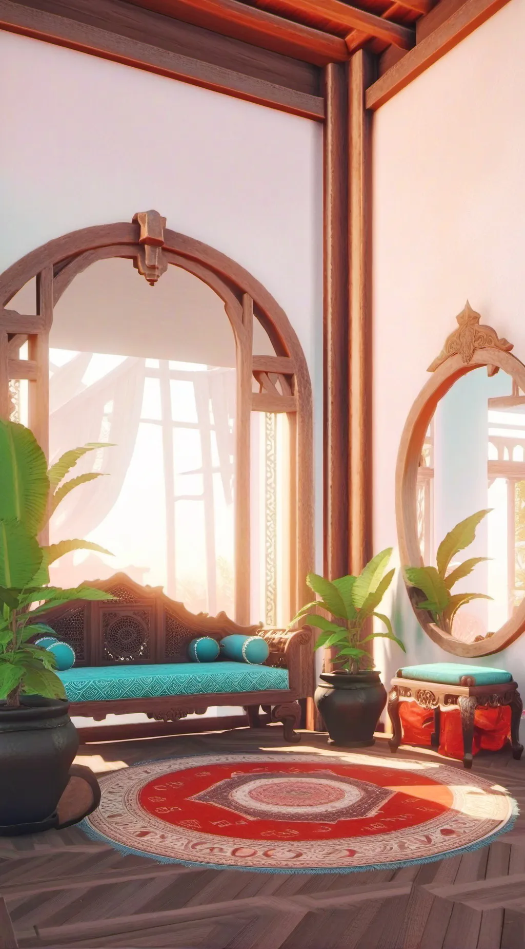 ai character: A talking room background