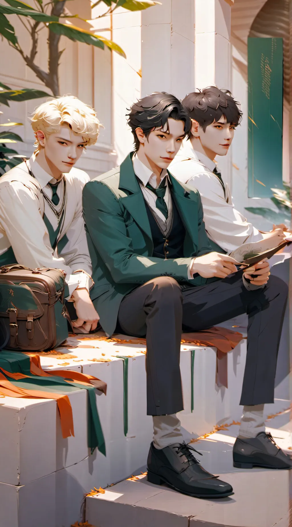 ai character: slytherin gang  background