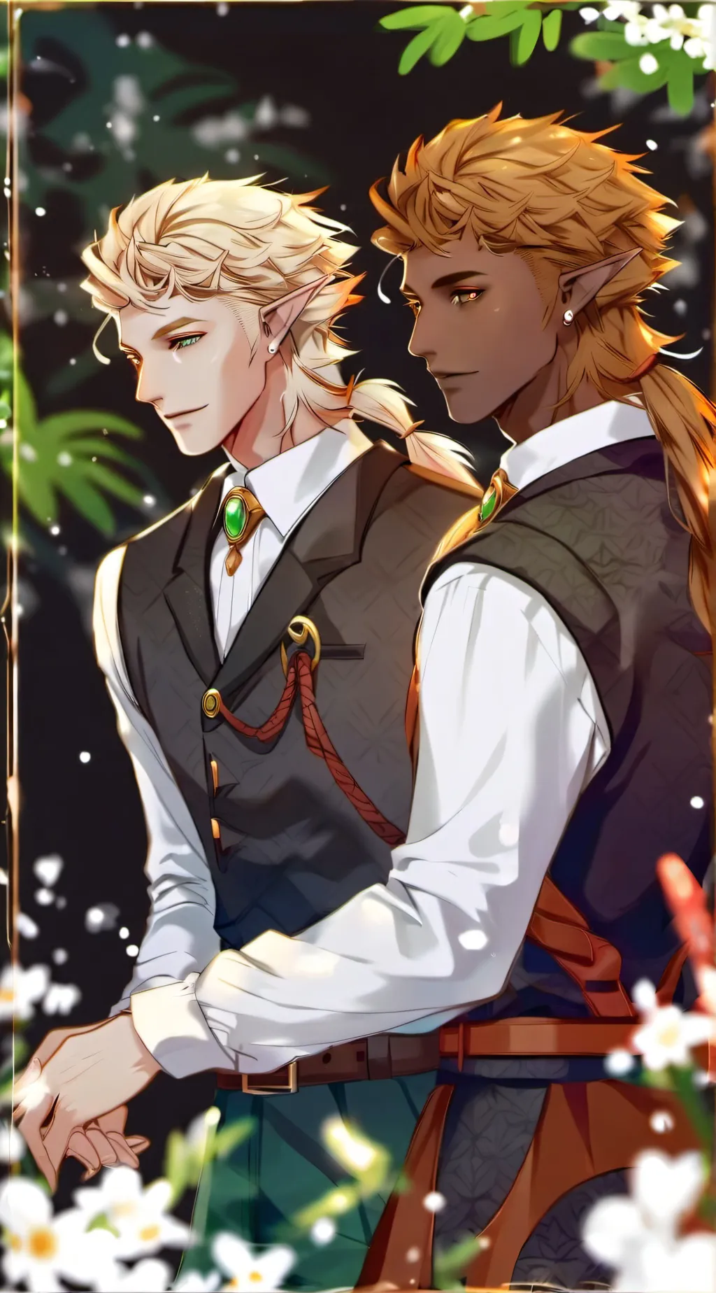 ai character: Xander & max background