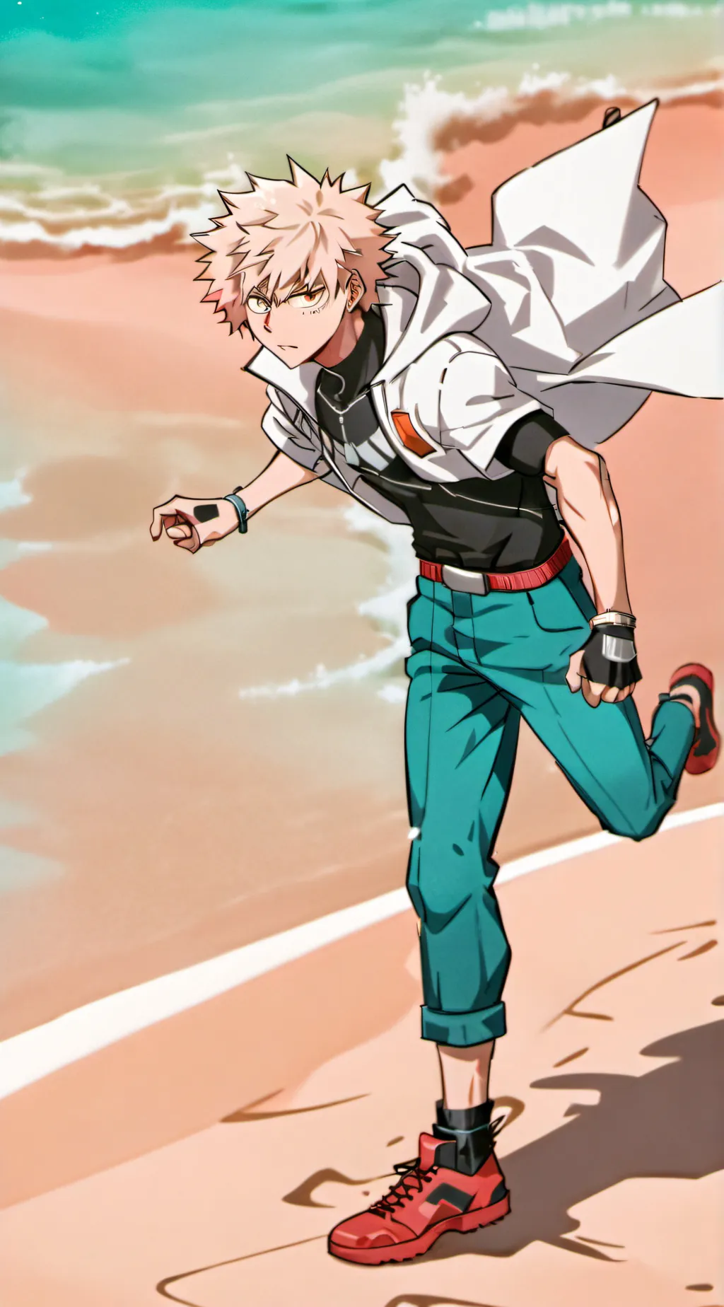 ai character: Katsuki Bakugo background