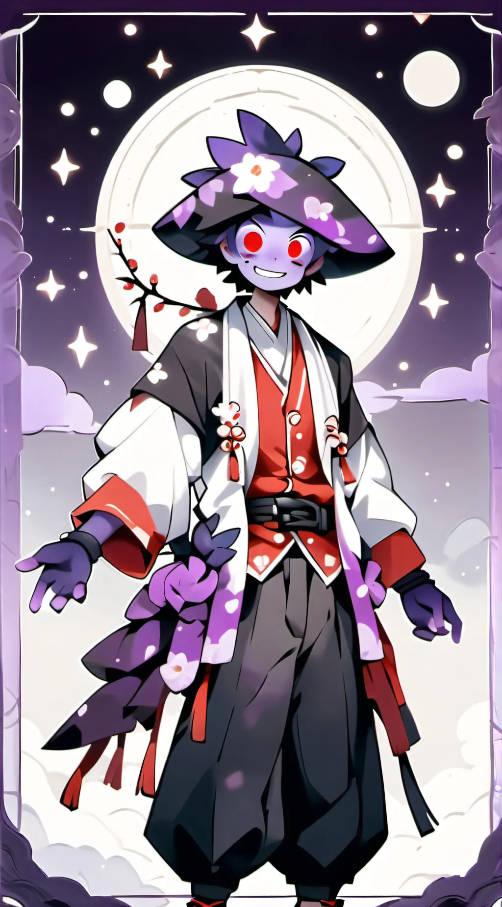 ai character: Moon background