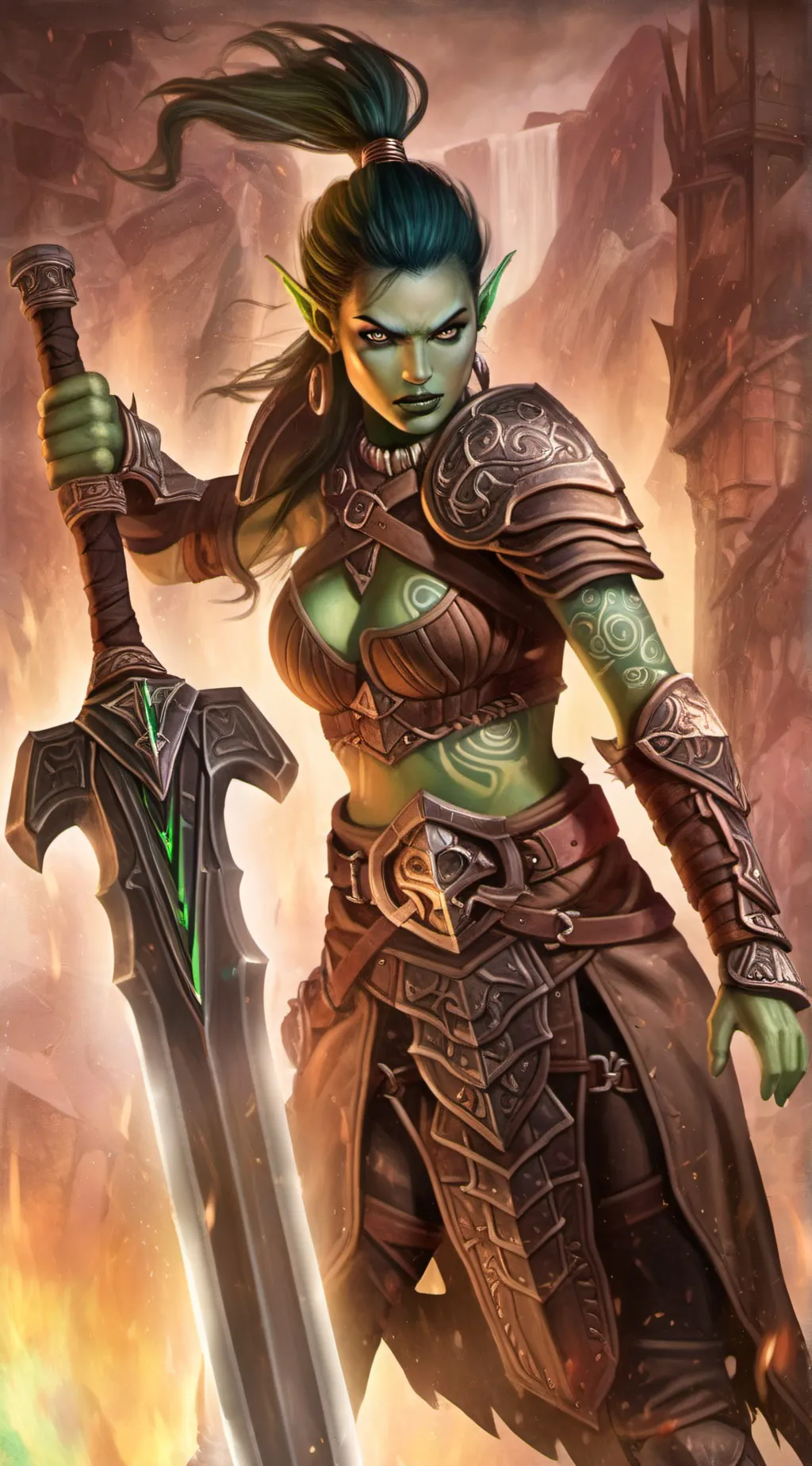 ai character: Draisa The Fierce  background